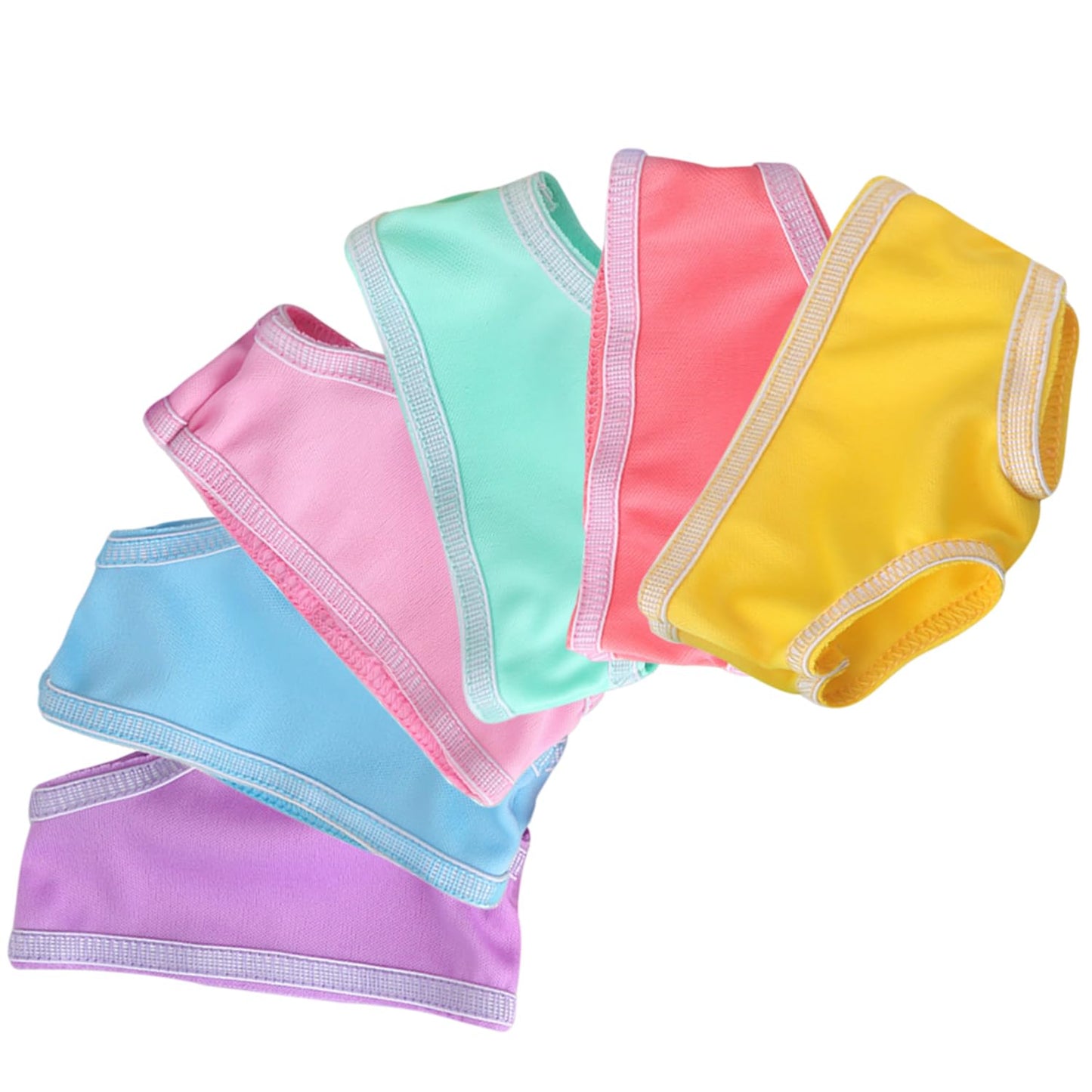 TDDS9 6-Pair Doll Underpants for 16-18 Inch Dolls - Fits Most Brands