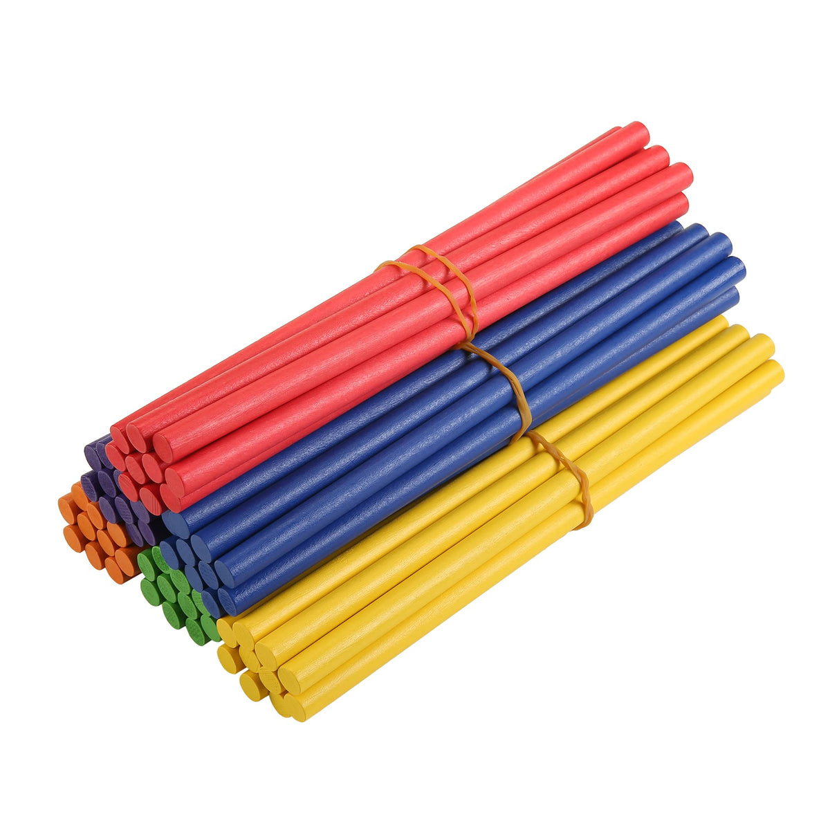 TDOCK 60 Pcs Rhythm Sticks for Kids – Wood Lummi Sticks, 6 Colors