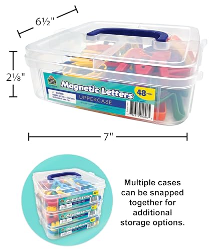 Teacher Created Resources Magnetic Letters – Uppercase (TCR77579) | Early Literacy & Math Hands-On