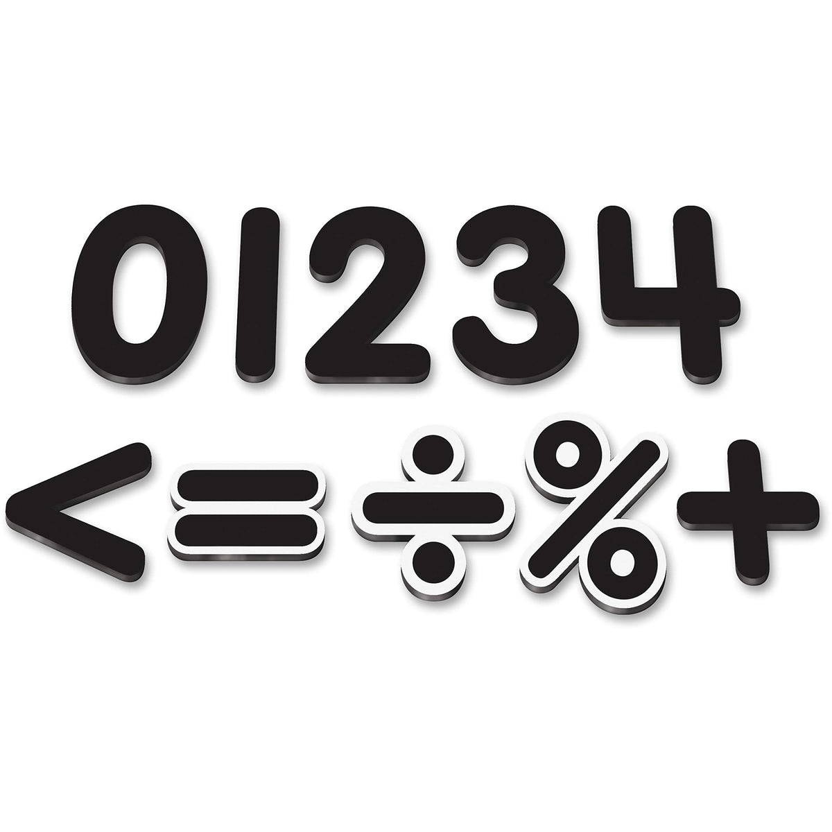 Teacher Created Resources Black Classic 2 1/2 Inch Magnetic Numbers (TCR77218)