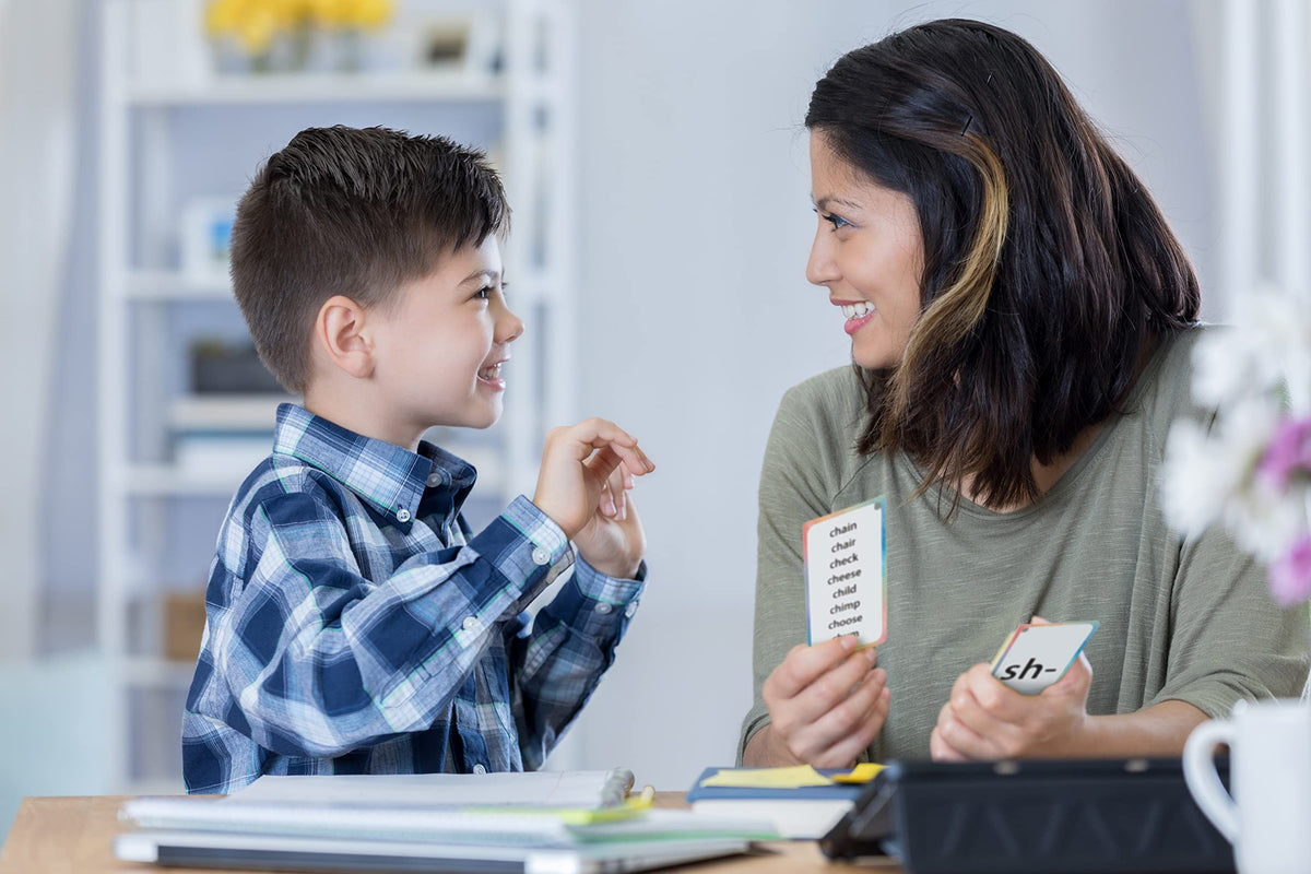 Teacher Created Resources Initial Consonants, Blends & Digraphs Flash Cards (EP62044) – 56 Durable Double-Sided Cards