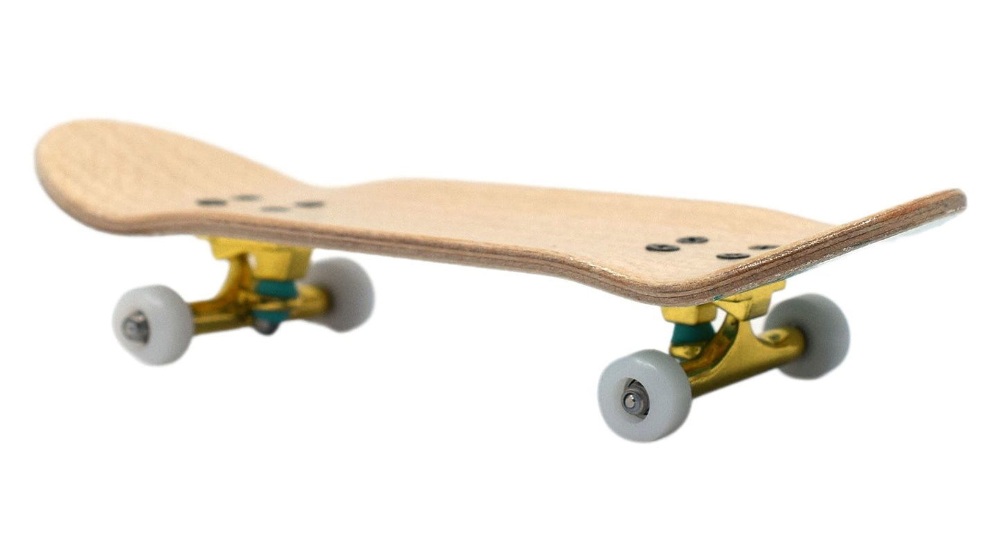 Teak Tuning 32mm Pro Fingerboard Complete – Teal Yeti, Pro Deck & Prodigy Trucks