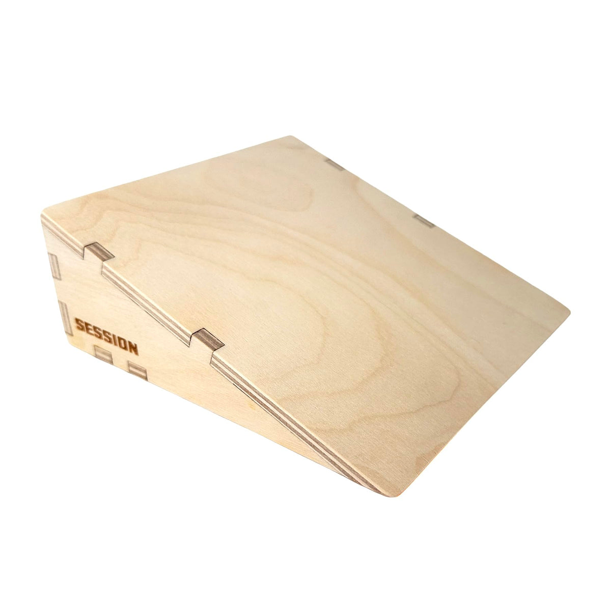 Teak Tuning x Session Wooden Fingerboard Ramp Kicker — Handcrafted 6x5.75x1.25 in