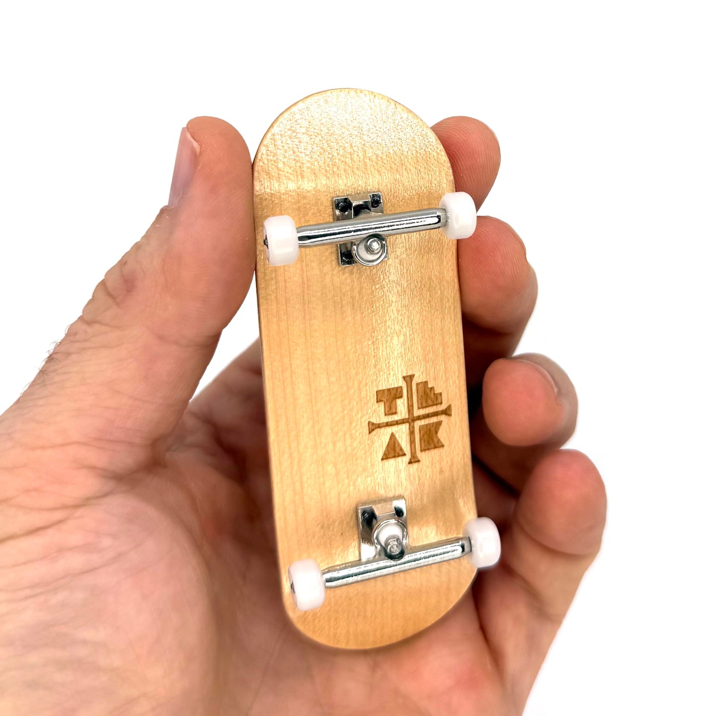 Teak Tuning 34mm Pro Fingerboard Complete – Fully Assembled with Pro Trucks & UltraSpin Wheels (Silver Heels)