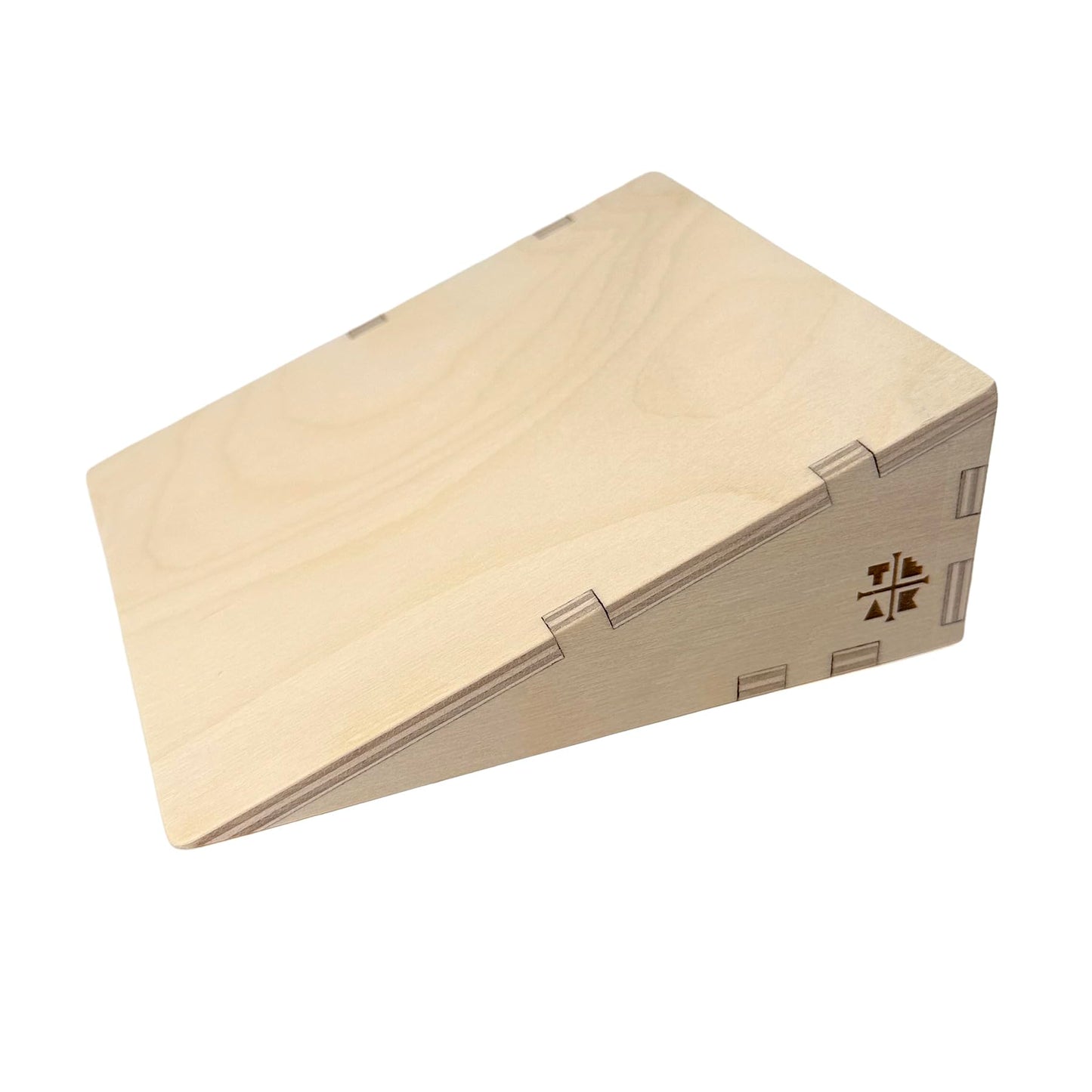 Teak Tuning x Session Wooden Fingerboard Ramp Kicker — Handcrafted 6x5.75x1.25 in