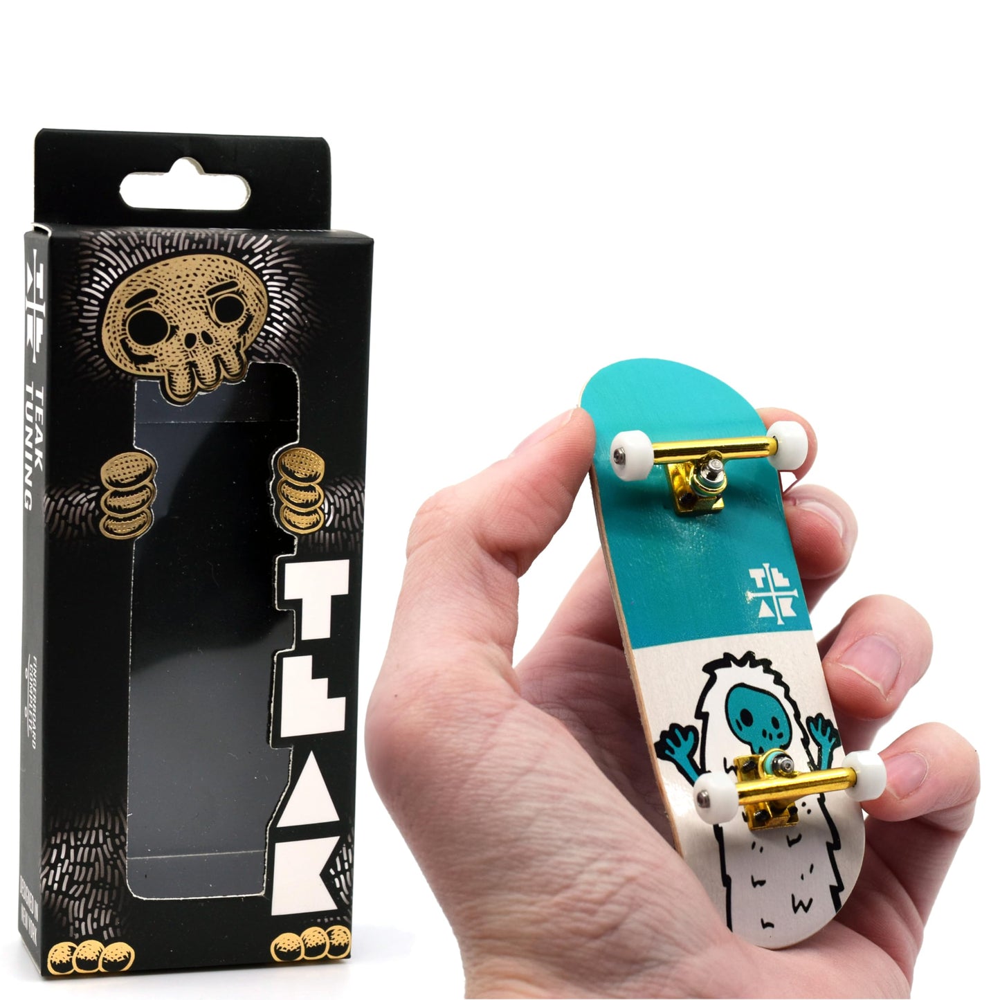 Teak Tuning 32mm Pro Fingerboard Complete – Teal Yeti, Pro Deck & Prodigy Trucks