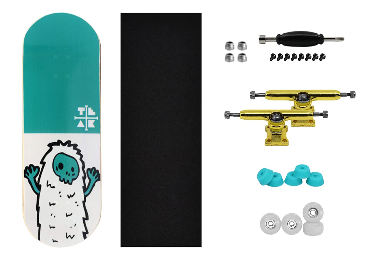 Teak Tuning 32mm Pro Fingerboard Complete – Teal Yeti, Pro Deck & Prodigy Trucks