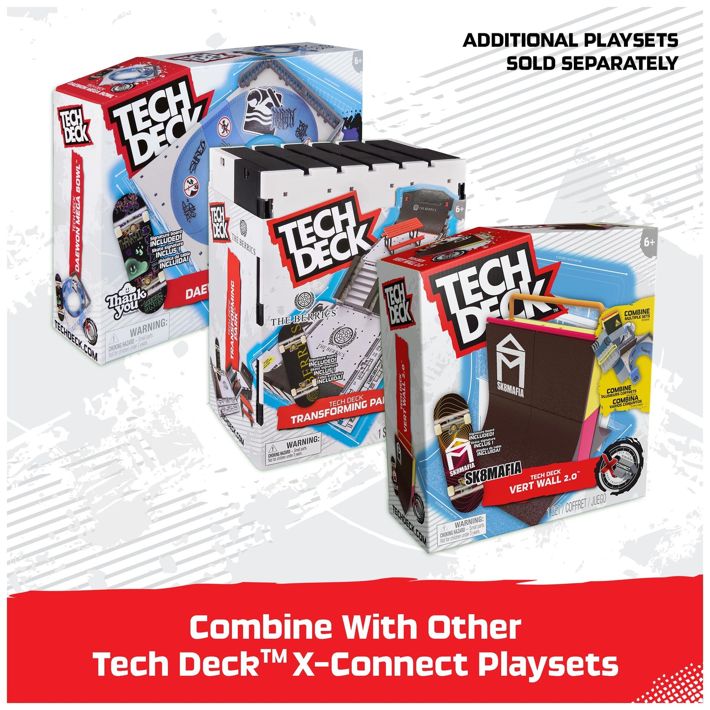 Tech Deck Daewon Mega Bowl X-Connect Park Creator – Customizable Fingerboard Ramp Set (Ages 6+)