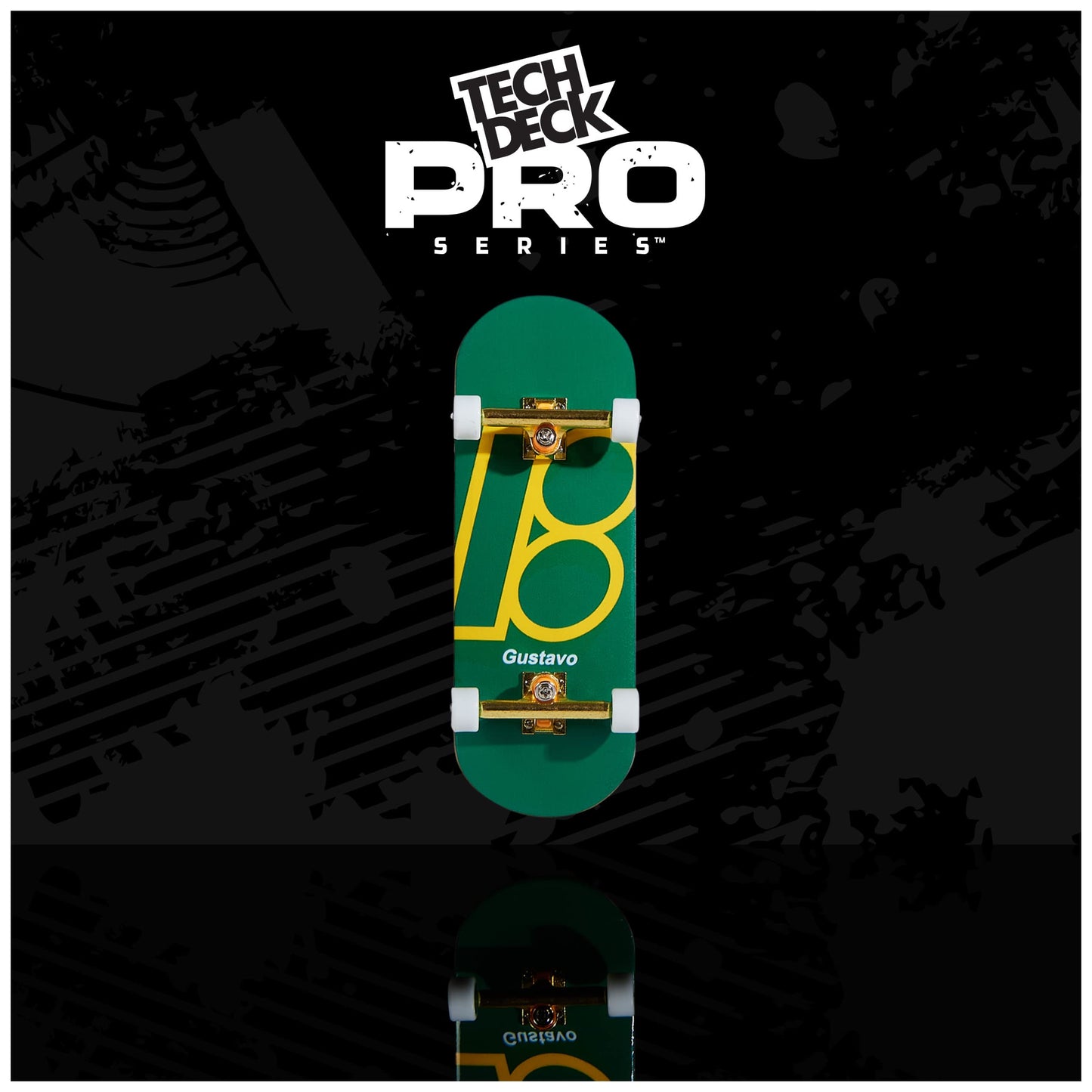 Tech Deck Plan B Pro Series Fingerboard with Storage Display | Authentic Mini Skateboards