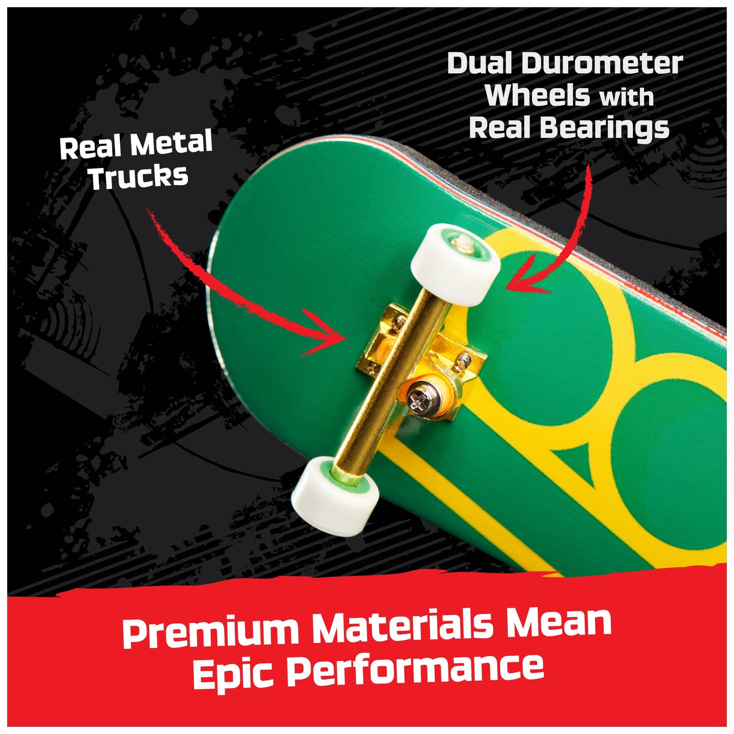 Tech Deck Plan B Pro Series Fingerboard with Storage Display | Authentic Mini Skateboards