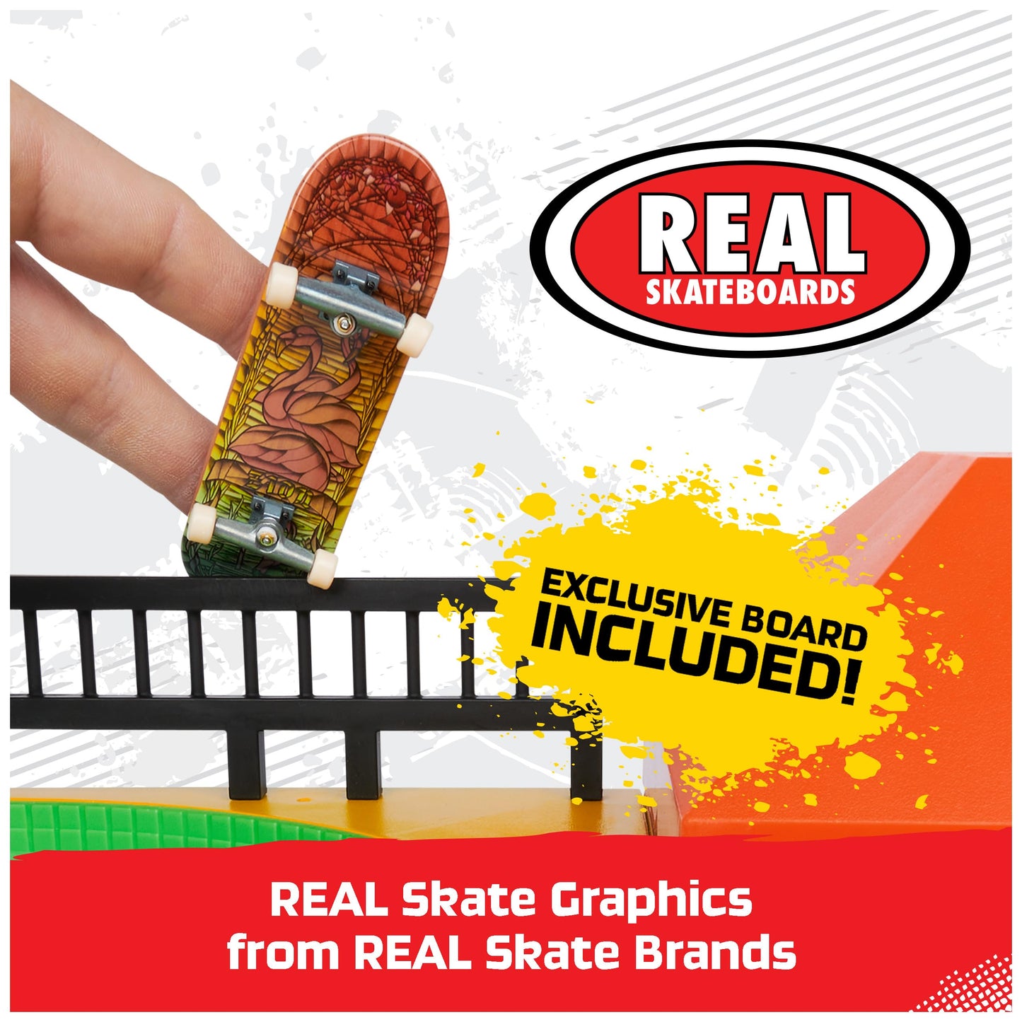 TECH DECK Quarter Bowl Ruckus X-Connect Park Creator – Customizable Fingerboard Park Set