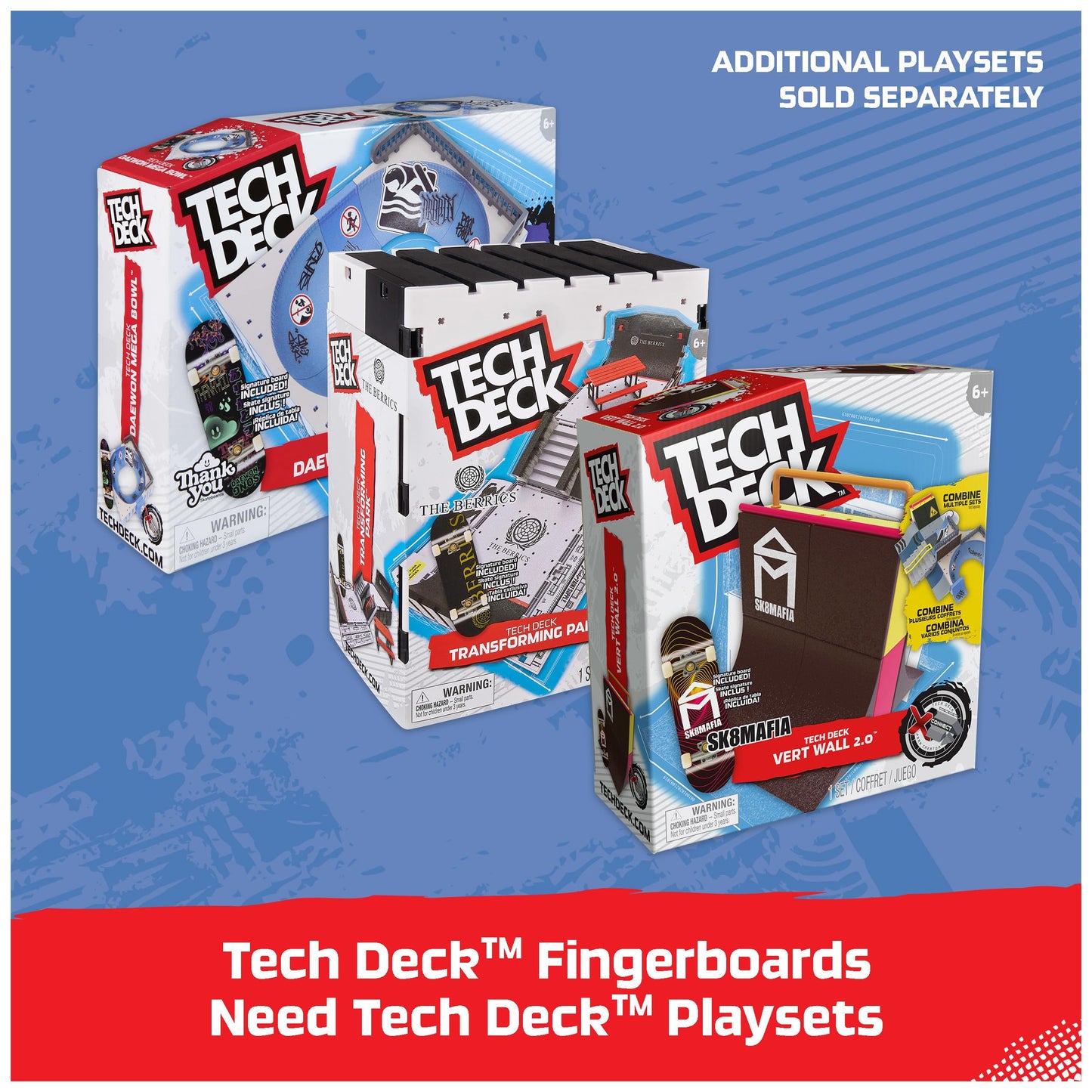 Tech Deck 25th Anniversary 8-Pack Fingerboards - Exclusive Silver Collector Figure