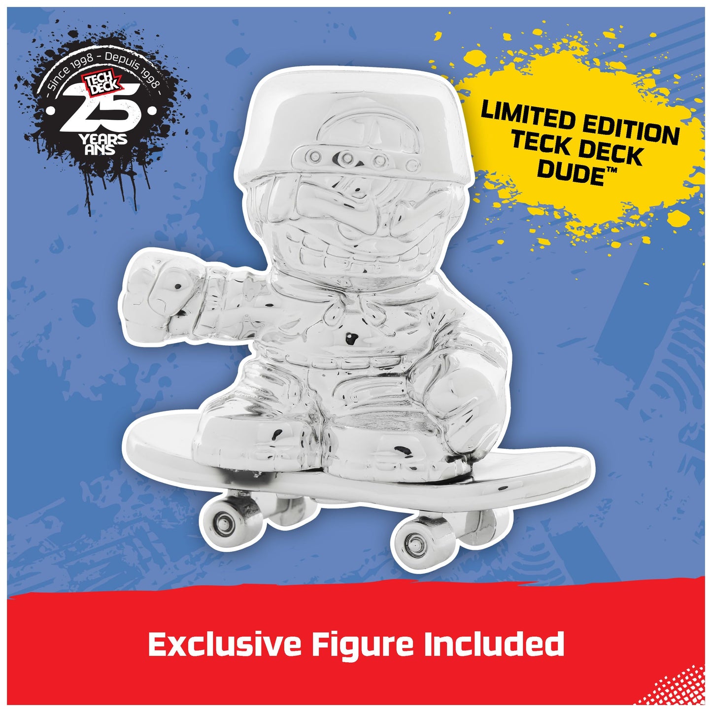 Tech Deck 25th Anniversary 8-Pack Fingerboards - Exclusive Silver Collector Figure