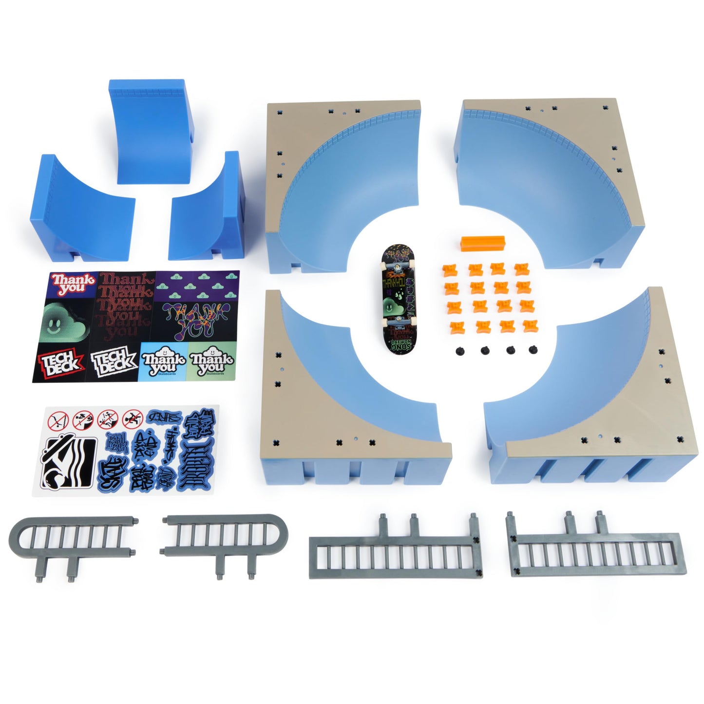 Tech Deck Daewon Mega Bowl X-Connect Park Creator – Customizable Fingerboard Ramp Set (Ages 6+)