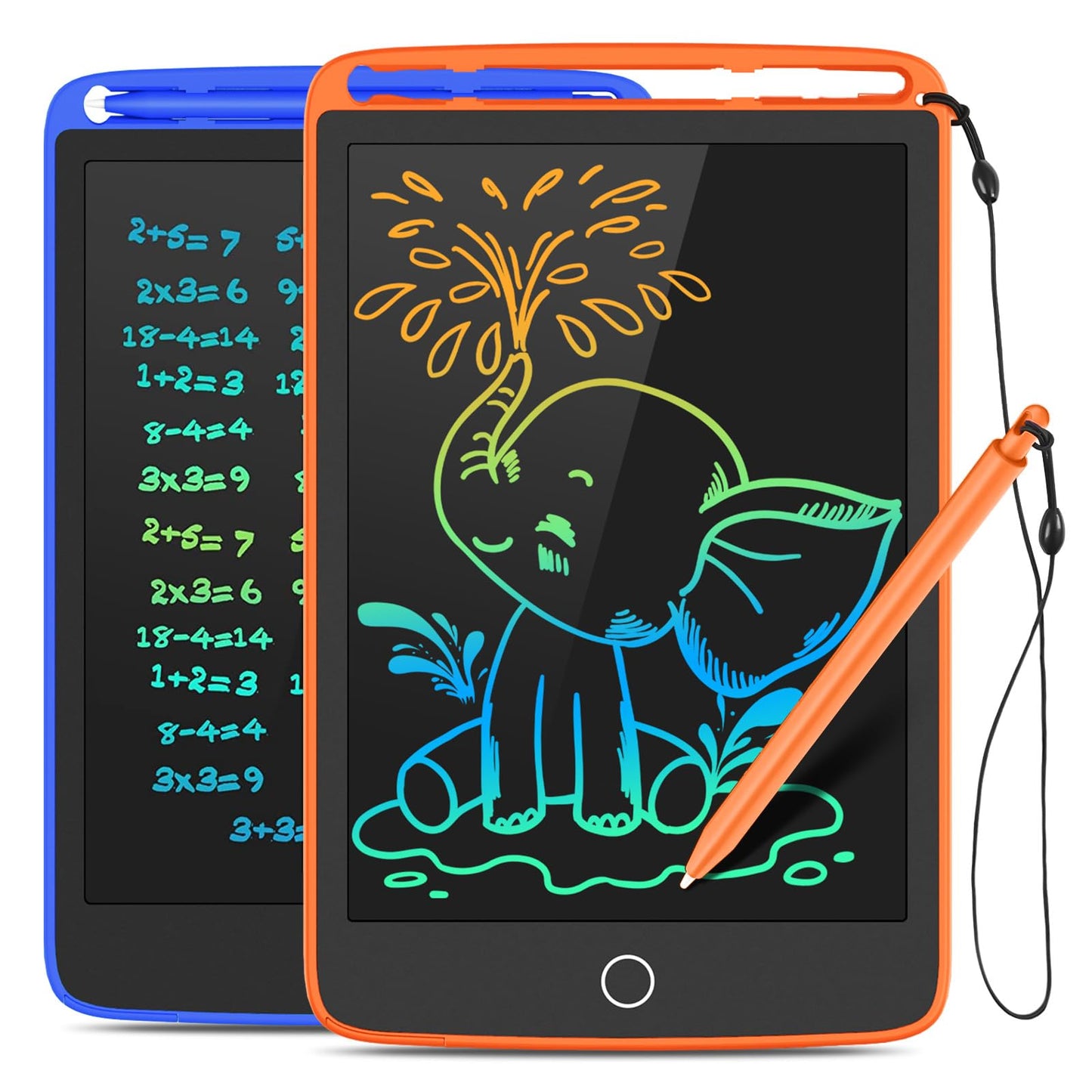 TECJOE 2 Pack LCD Writing Tablet for Kids – 8.5 Inch Doodle Boards (Blue & Pink) | Portable Learning Toy