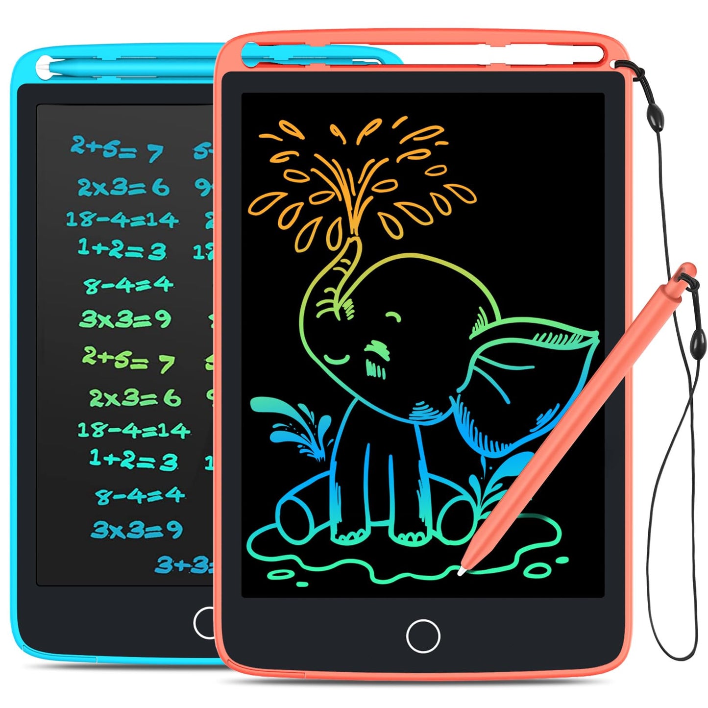 TECJOE 2 Pack LCD Writing Tablet – Magnetic Doodle Boards for Kids, 8.5in Blue & Pink