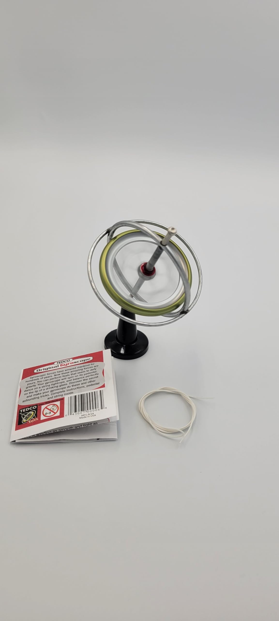 TEDCO Classic Gyroscope – Nostalgic Carton Edition | Made in USA | STEM Toy Since 1917
