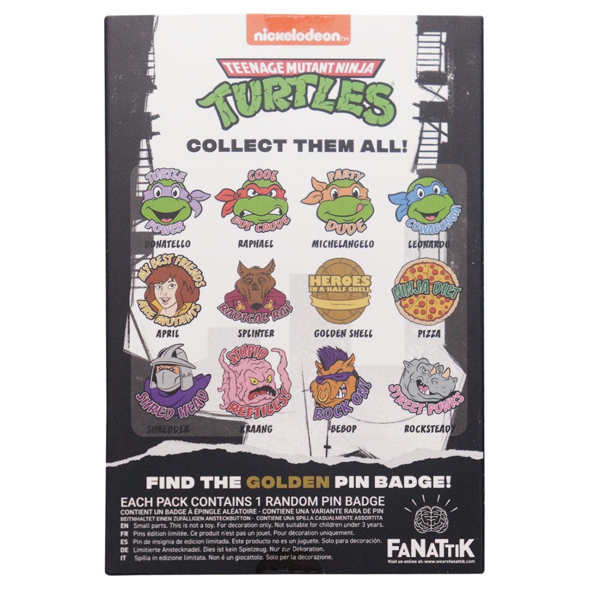 Teenage Mutant Ninja Turtles Mystery Pin Badge