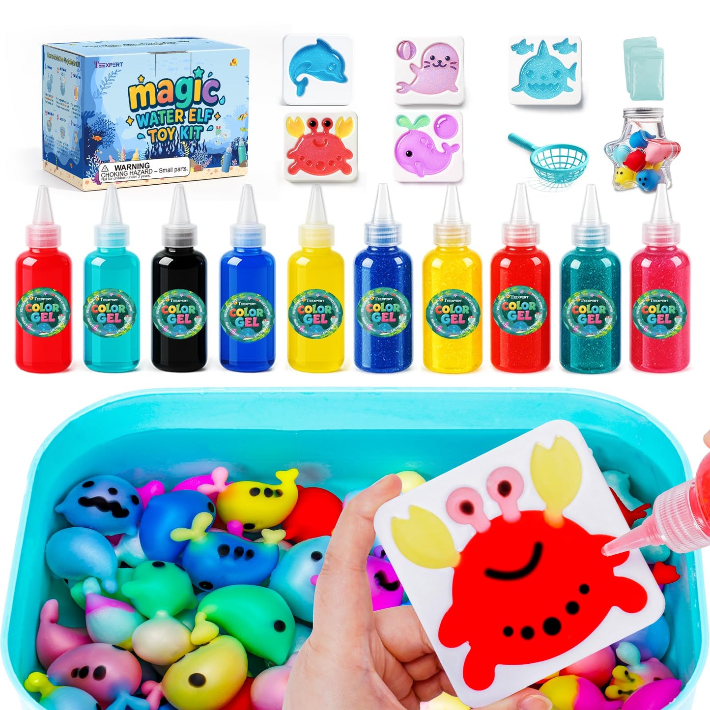 Teexpert Magic Water Elf Kit – DIY Aqua Fairy Water Pets Craft Toy for Kids Aged 3–12