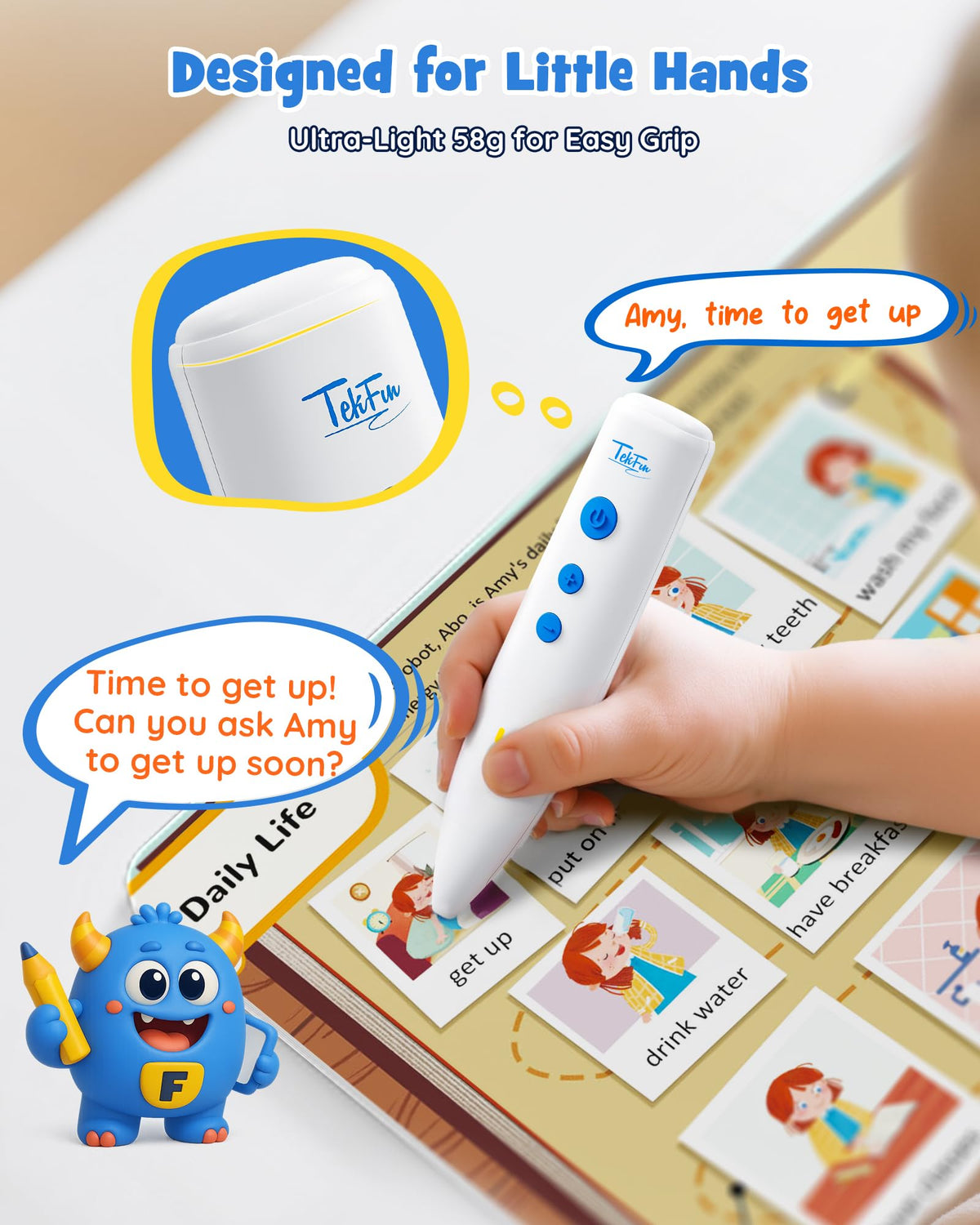 TEKFUN Learn to Read Sound Books with Talking Pen – 500+ Activities for Kids 2–6