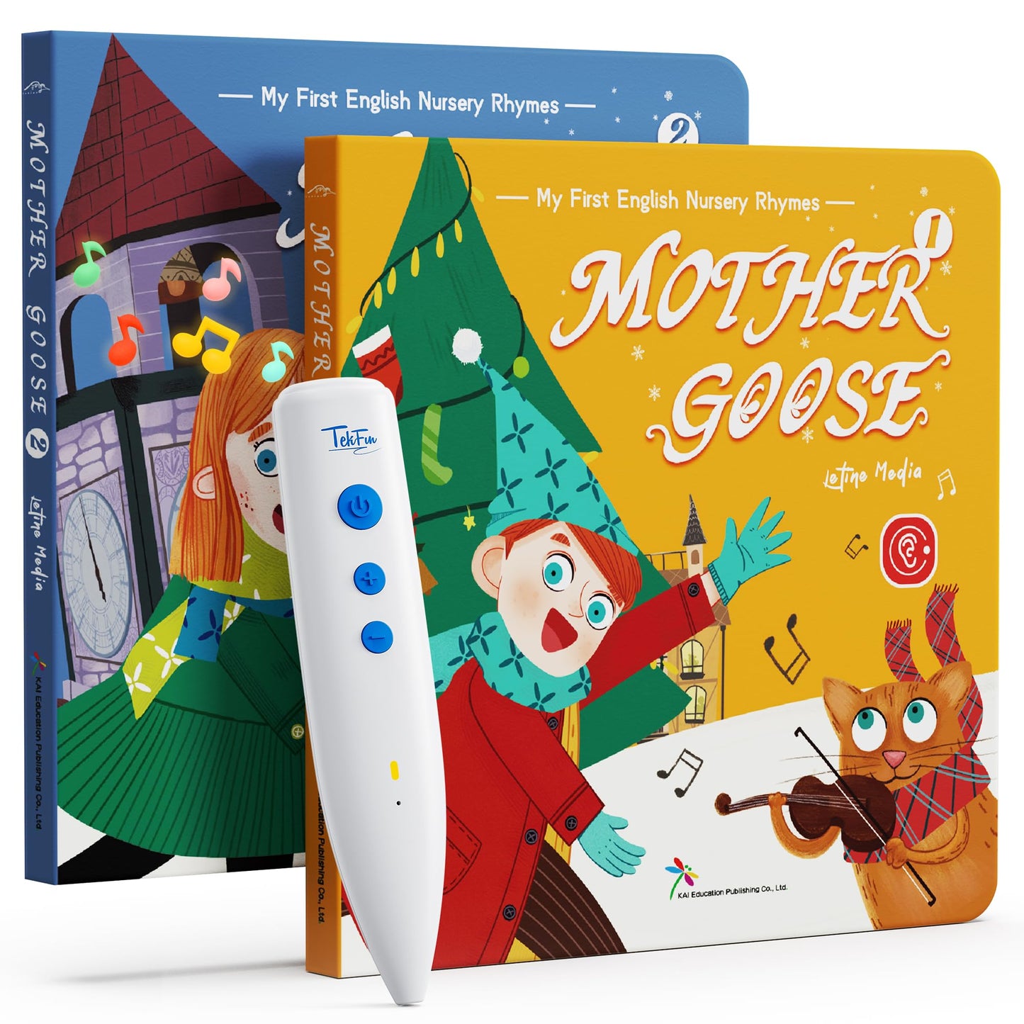 TEKFUN Nursery Rhymes: Interactive Talking Pen Books for Toddlers (2–6) – Screen-Free Educational Toy