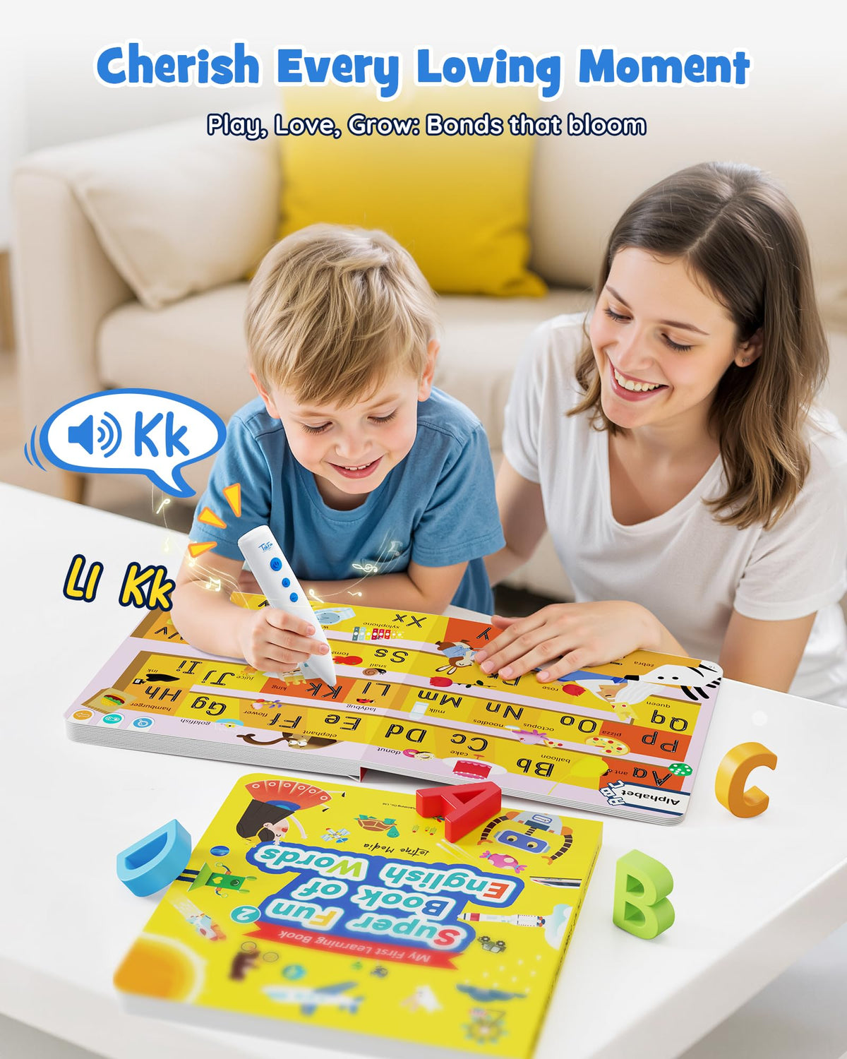 TEKFUN Learn to Read Sound Books with Talking Pen – 500+ Activities for Kids 2–6