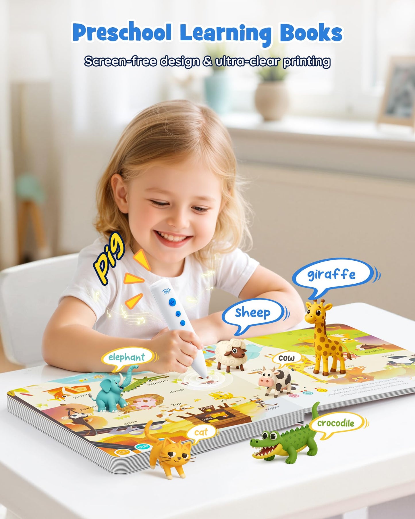 TEKFUN Learn to Read Sound Books with Talking Pen – 500+ Activities for Kids 2–6