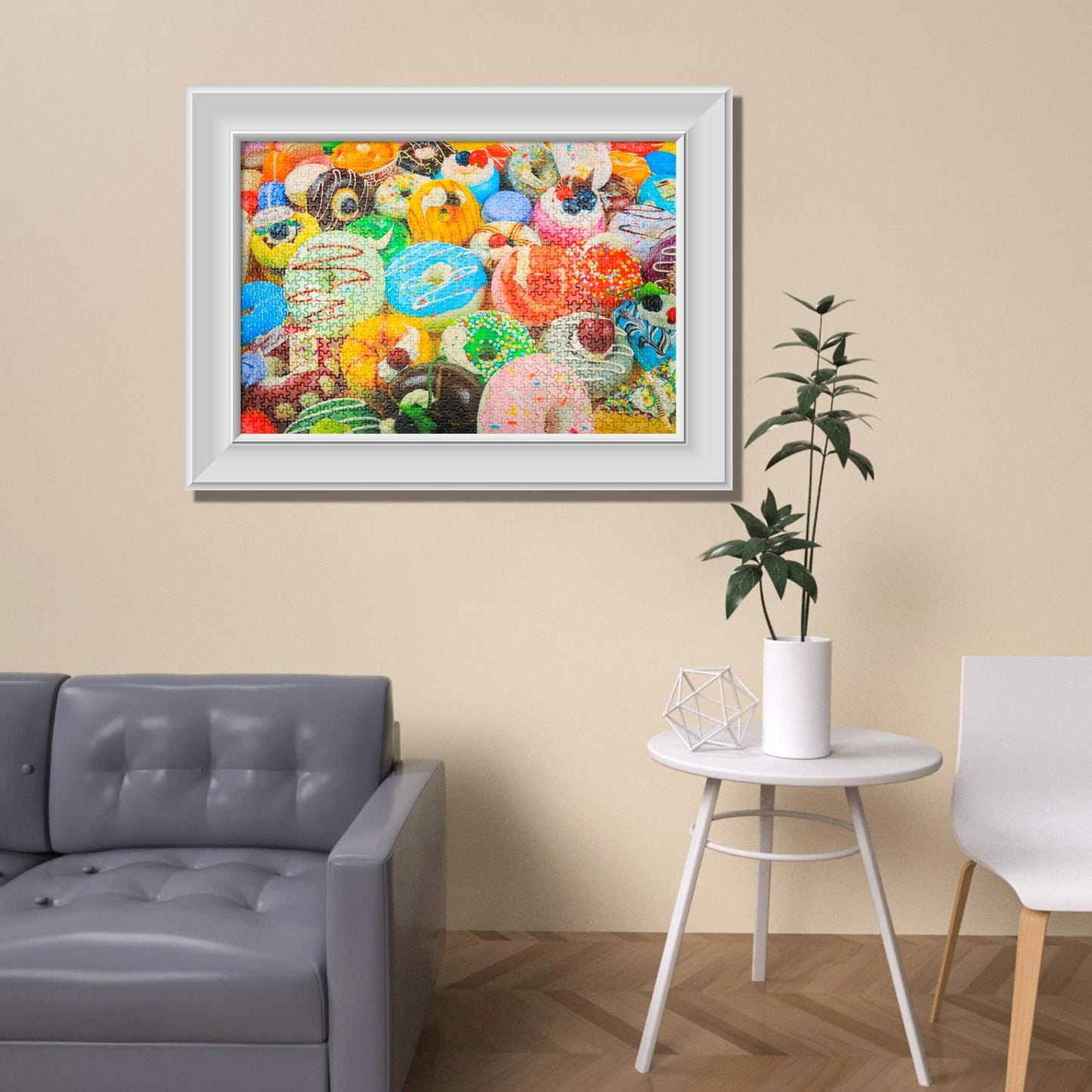 Tektalk 1000-Piece Donut Feast Puzzle for Teens & Adults | Premium 1000pc Jigsaw