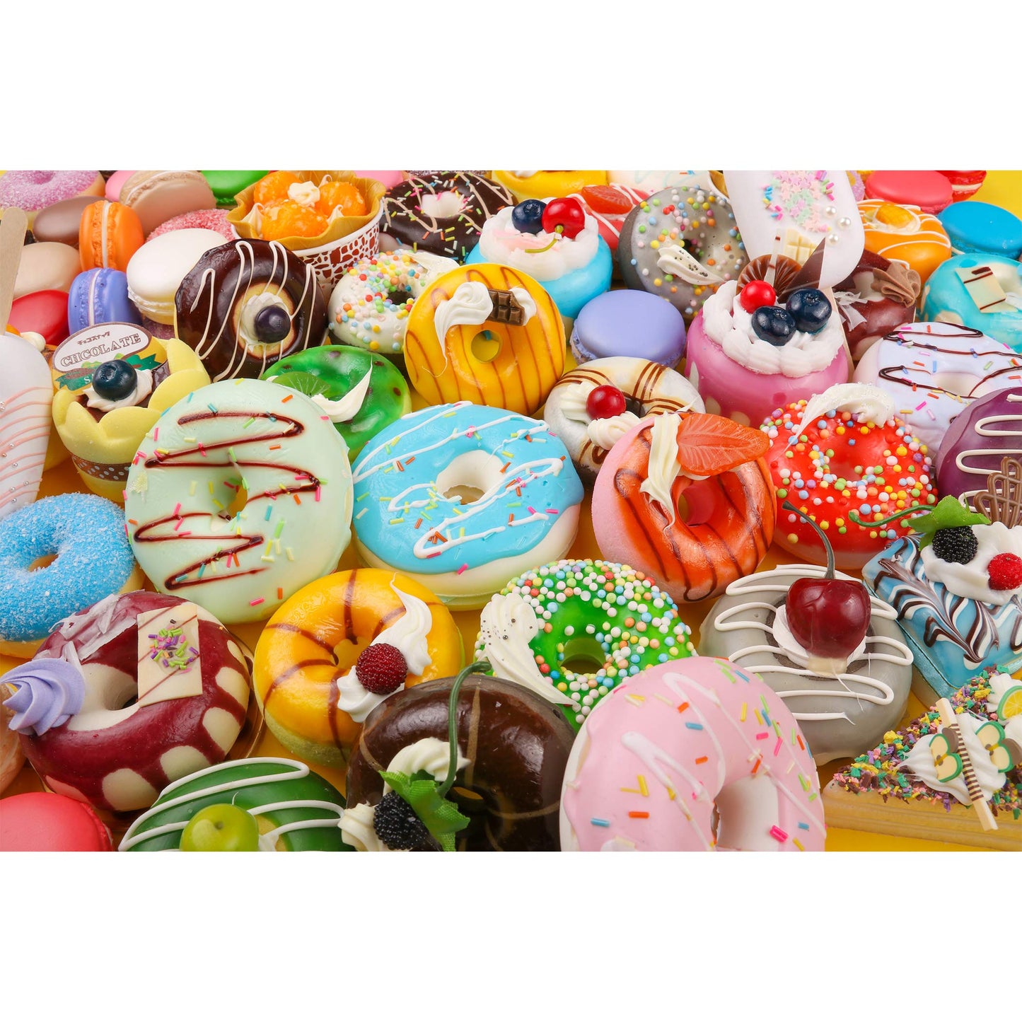 Tektalk 1000-Piece Donut Feast Puzzle for Teens & Adults | Premium 1000pc Jigsaw