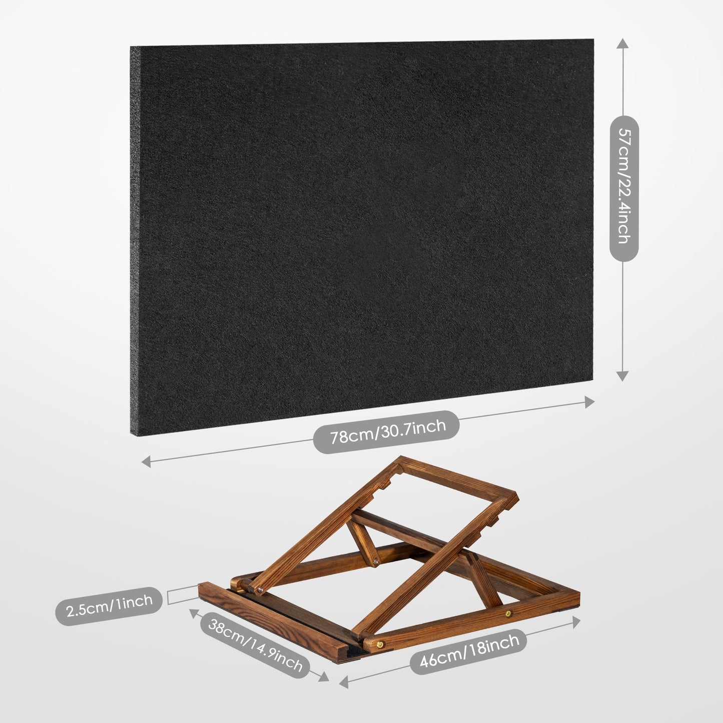 Tektalk Foldable Puzzle Board with 3-Angle Adjustable Stand — Portable Felt Puzzle Table for Up to 1000 Pieces