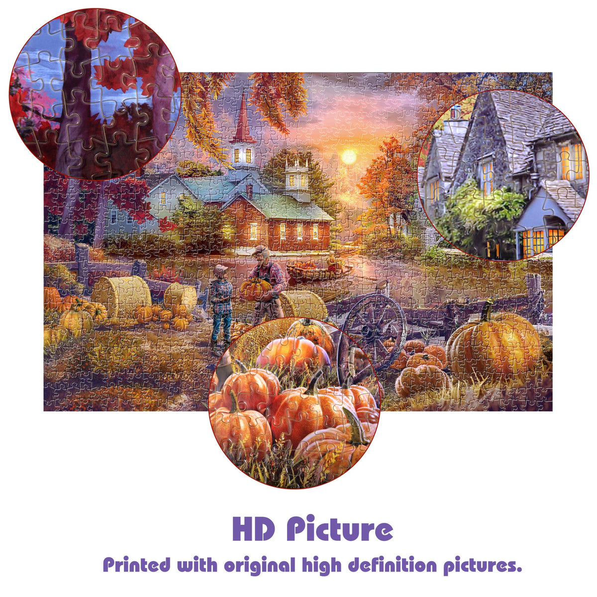 Tektalk Harvest 1000-Piece Jigsaw Puzzle – Teens & Adults