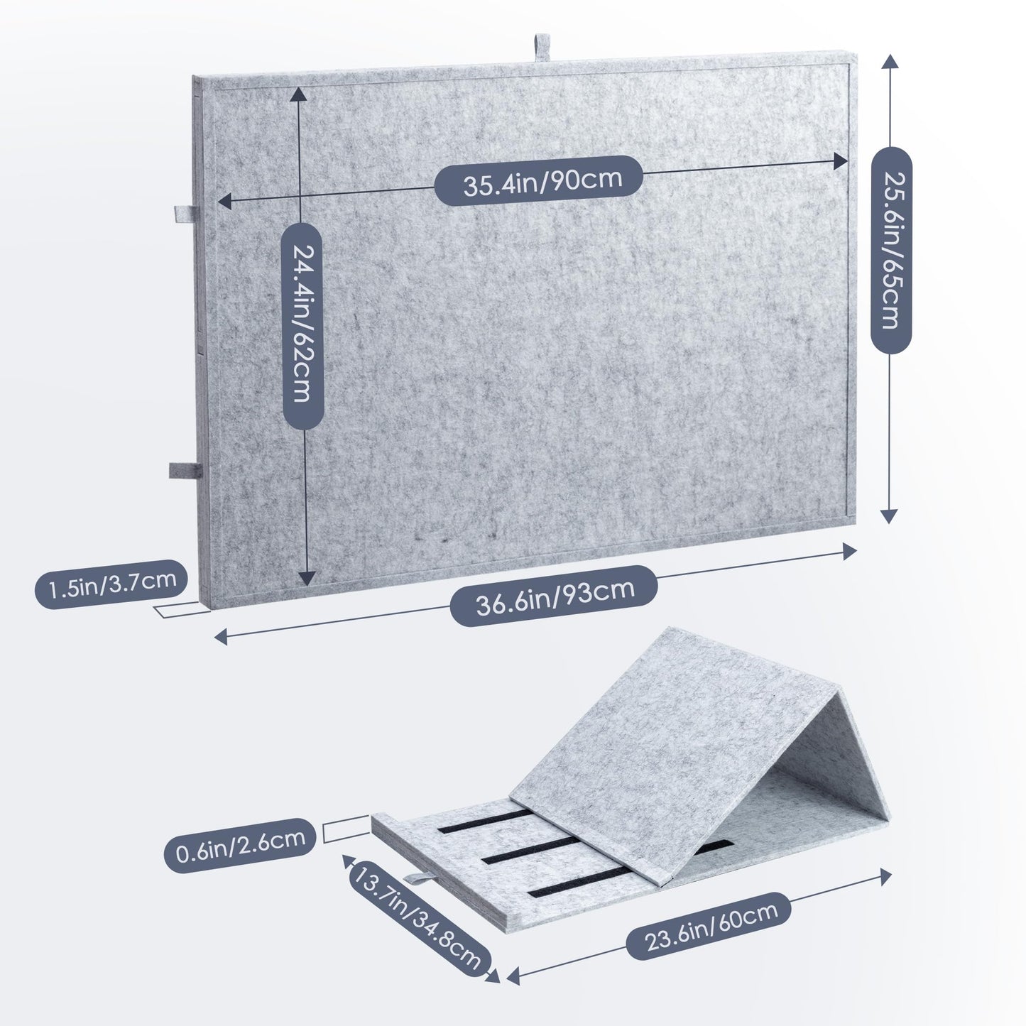 Tektalk Jigsaw Puzzle Table with Adjustable Stand — Lightweight Felt Board (Up to 1500 Pieces)