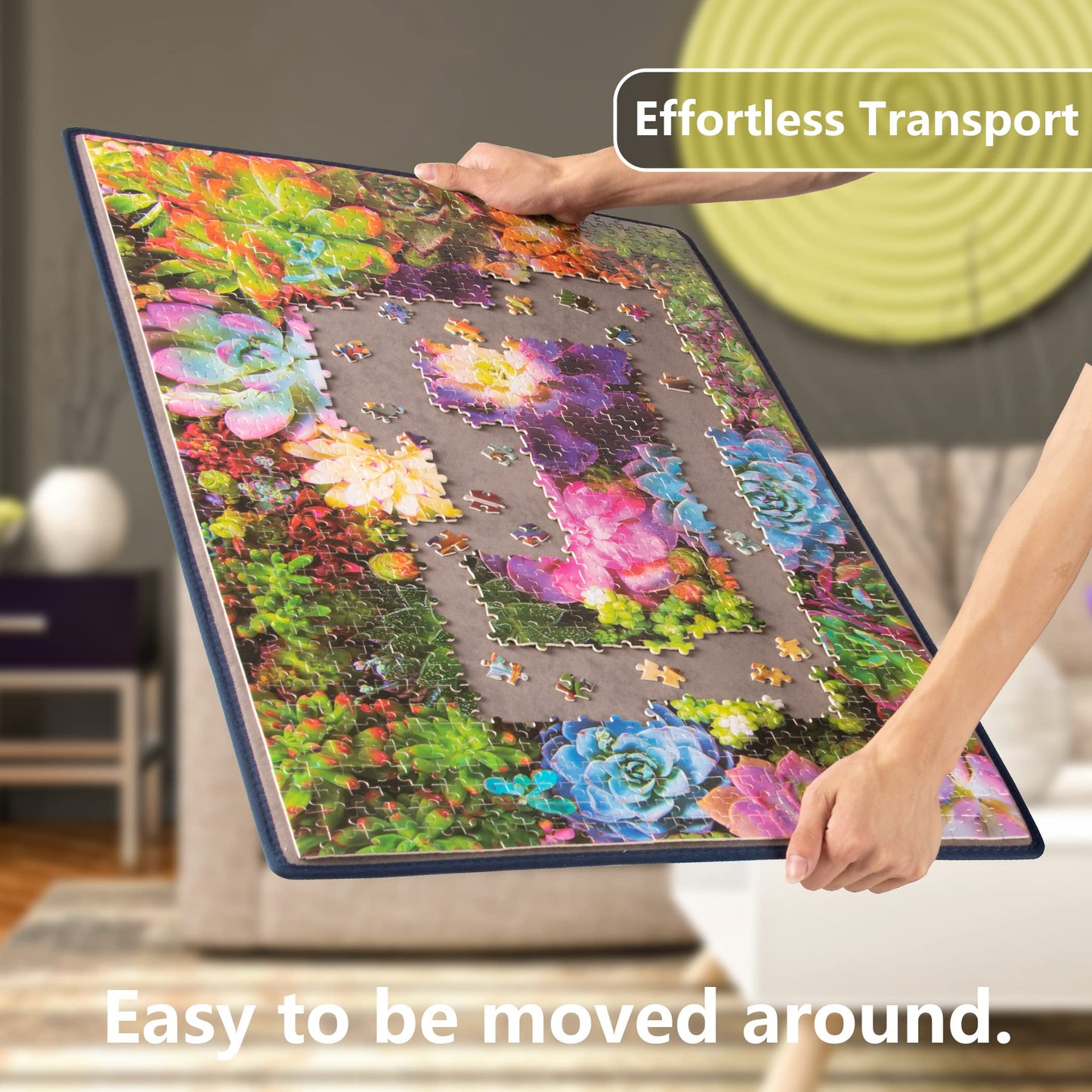 Tektalk Portable Puzzle Mat for Storage - Non-Slip Surface, Up to 1000 Pieces
