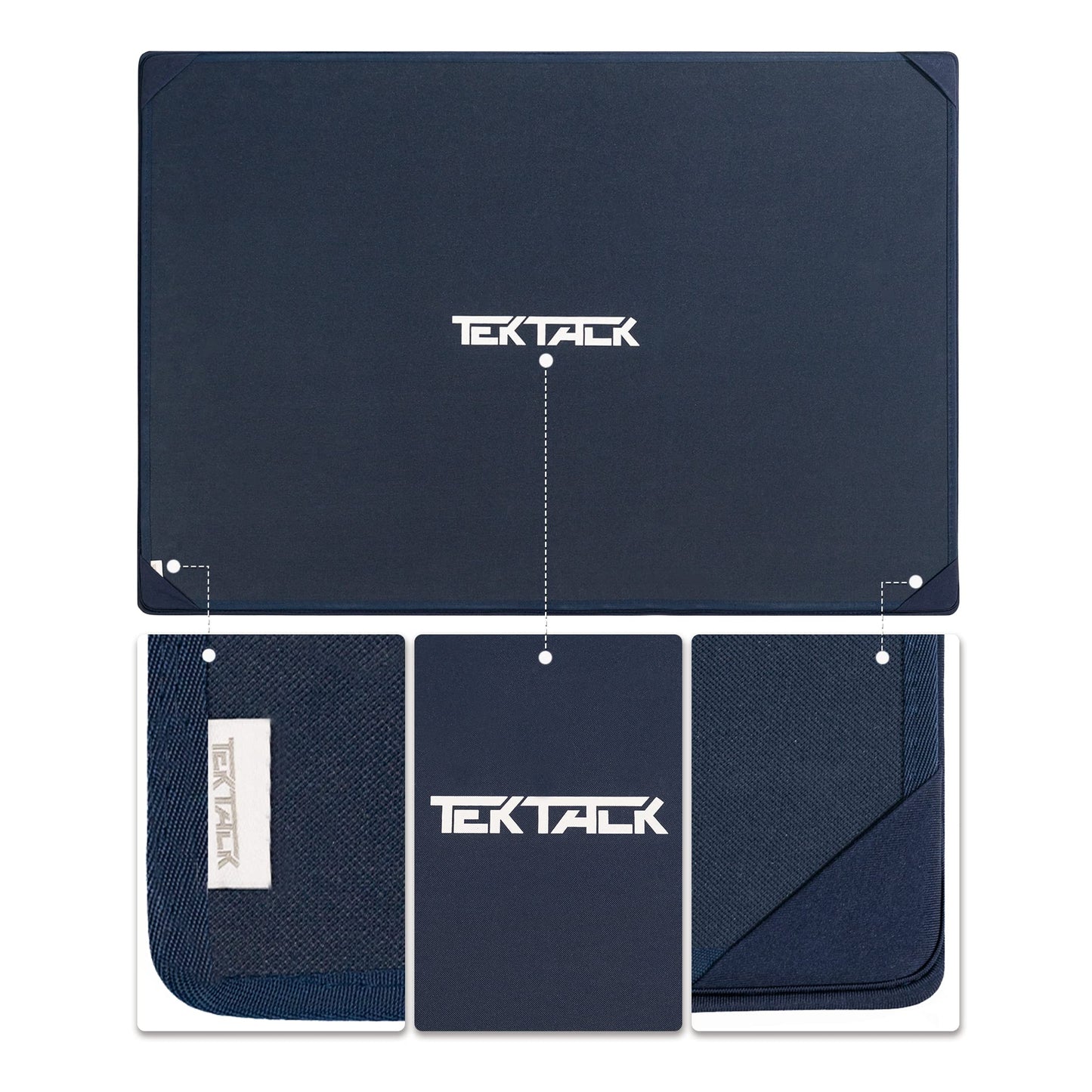 Tektalk Portable Puzzle Mat for Storage, Non-Slip Surface (Gray, Up to 1500 Pieces)