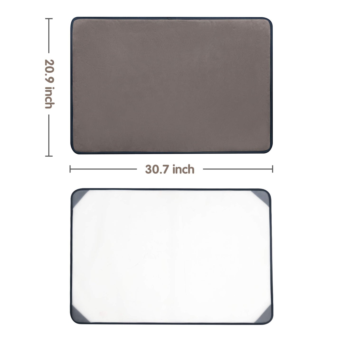 Tektalk Jigsaw Puzzle Board – Portable Puzzle Mat with Dustproof Cover (Up to 1000 Pieces, Gray)