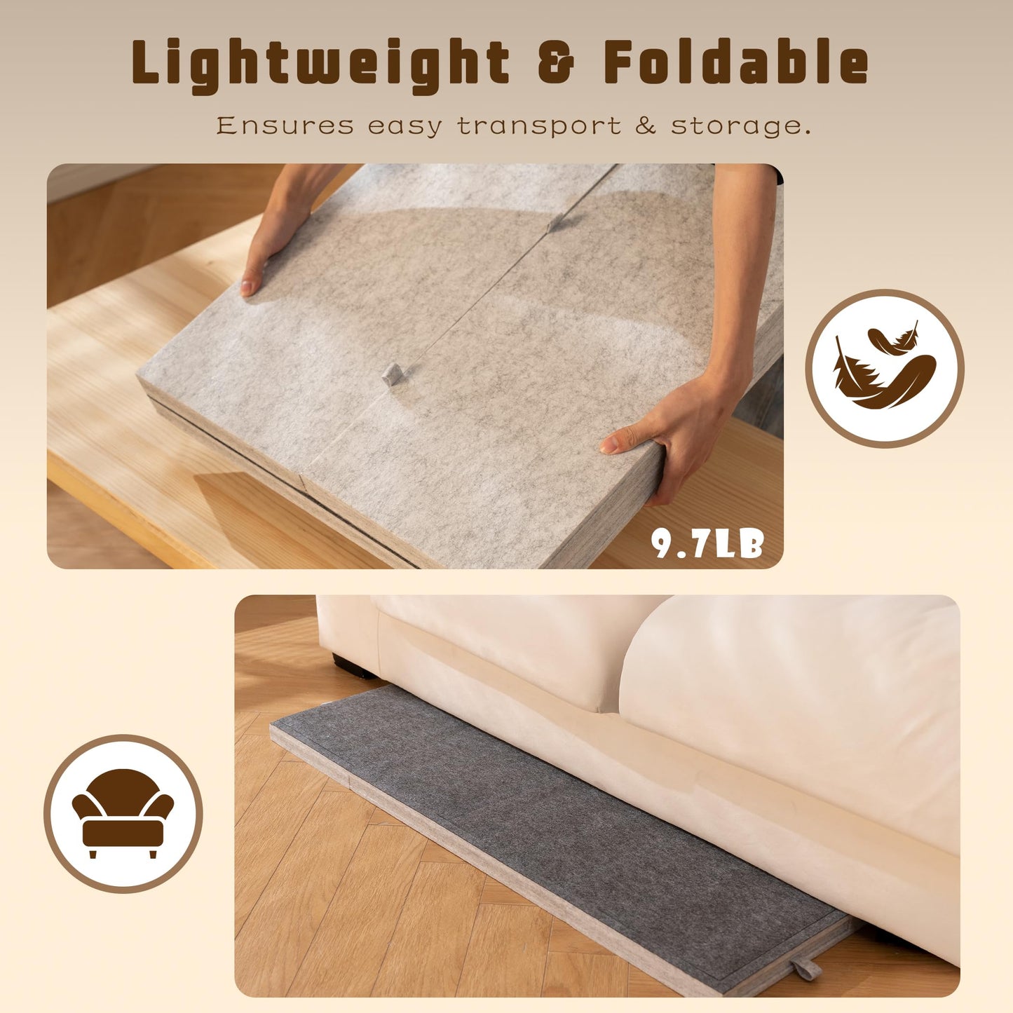 Tektalk 2000-Piece Foldable Puzzle Table with Cover — 3 Tilting Angles, 6 Drawers, Light Gray