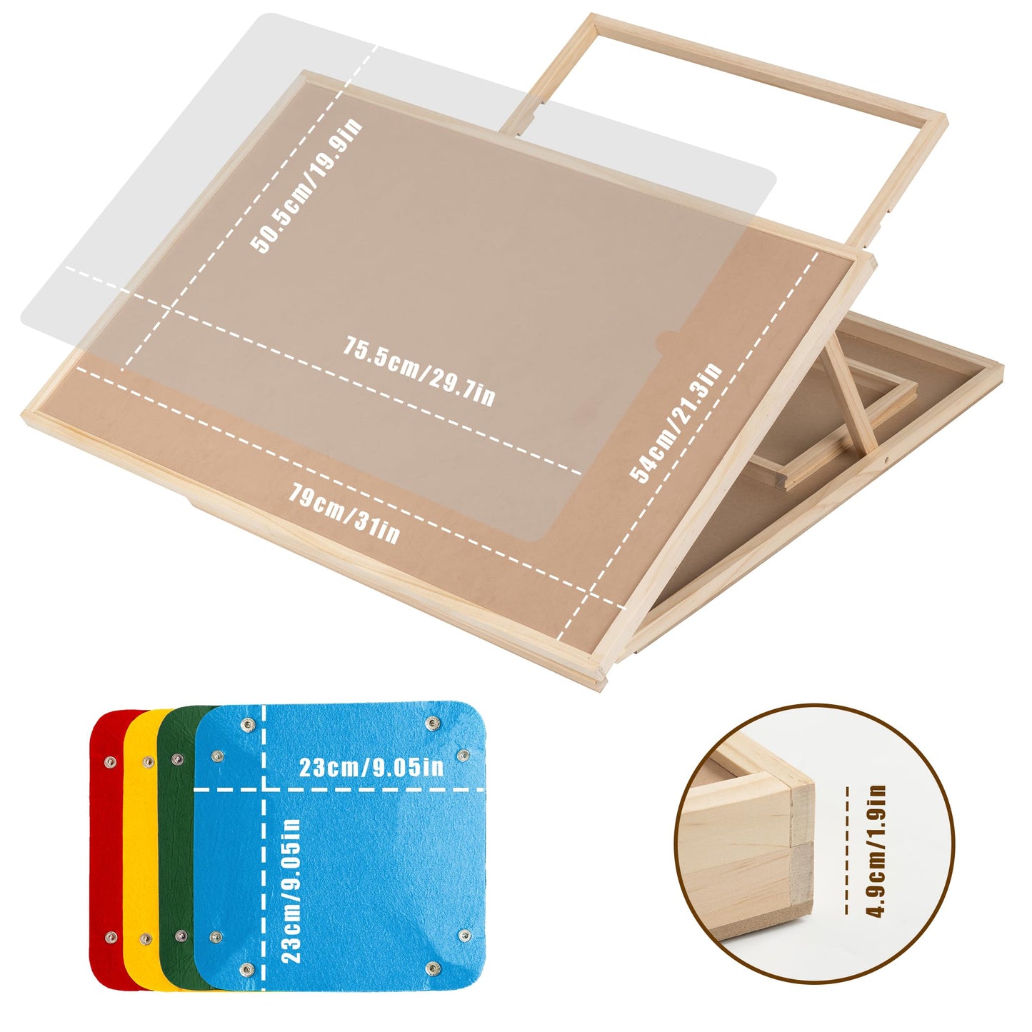 Tektalk Convertible Jigsaw Puzzle Board — Two-Way Use, 4 Trays, 1000-Piece Capacity