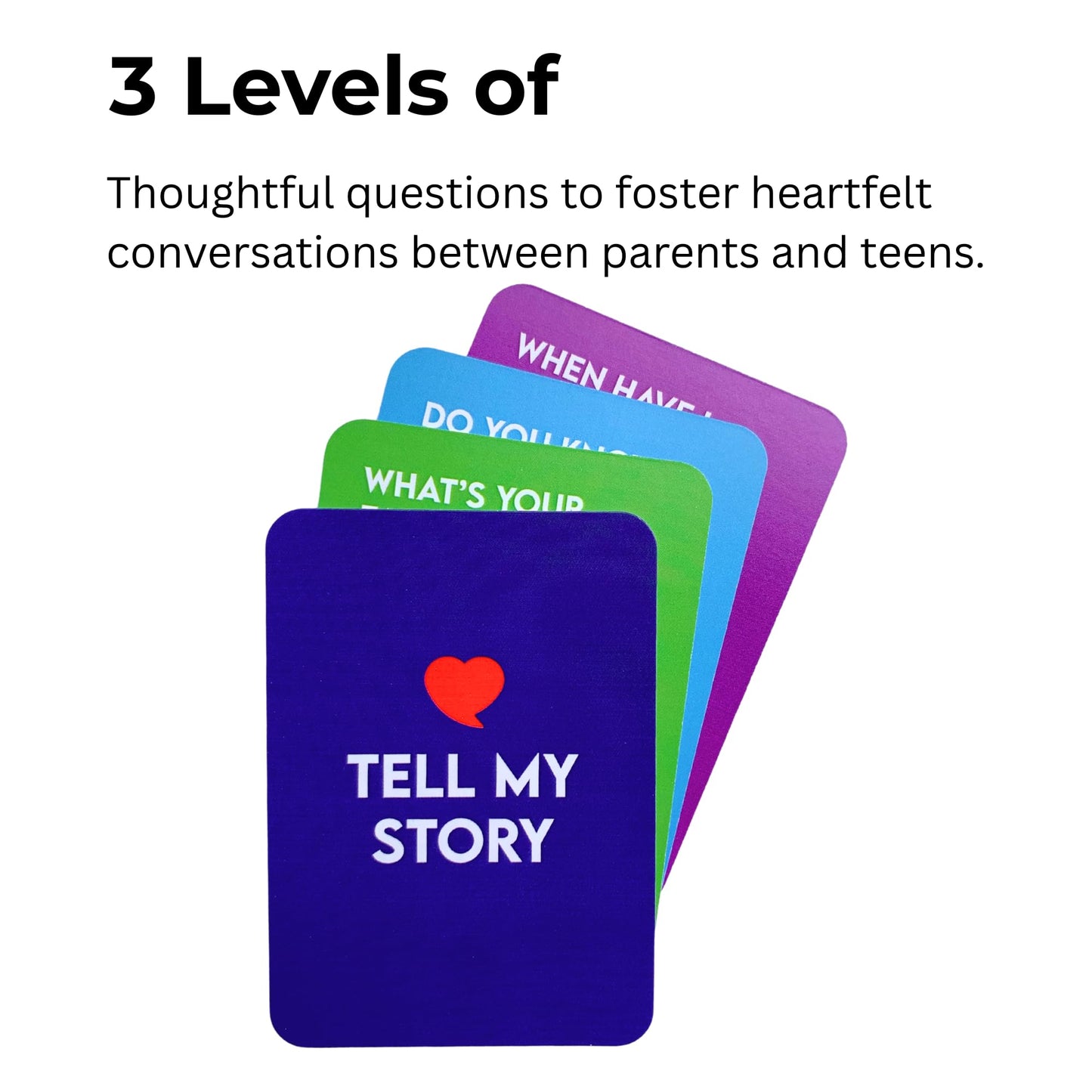 Tell My Story Conversation Card Game – 100 Prompts to Build Trust & Meaningful Connections