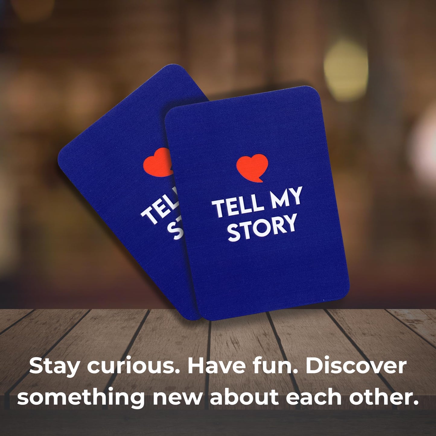 Tell My Story Conversation Card Game – 100 Prompts to Build Trust & Meaningful Connections