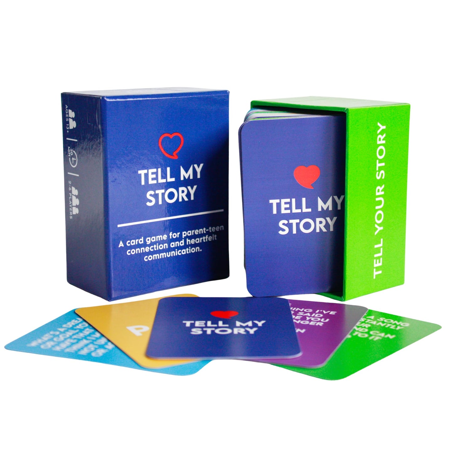 Tell My Story Conversation Card Game – 100 Prompts to Build Trust & Meaningful Connections