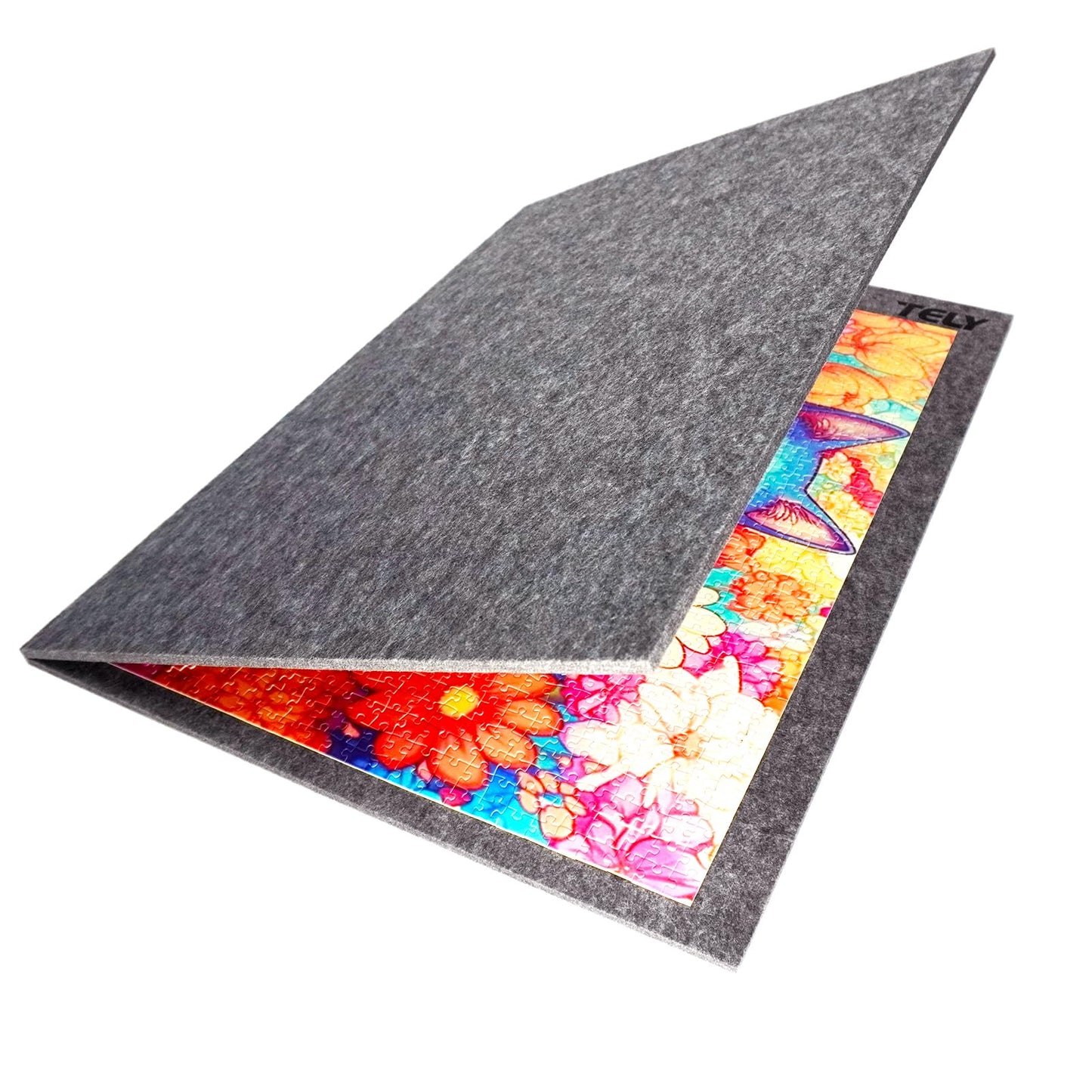 TELY Foldaway Puzzle Board Felt Mat – Extra Large, 2000-Piece Capacity