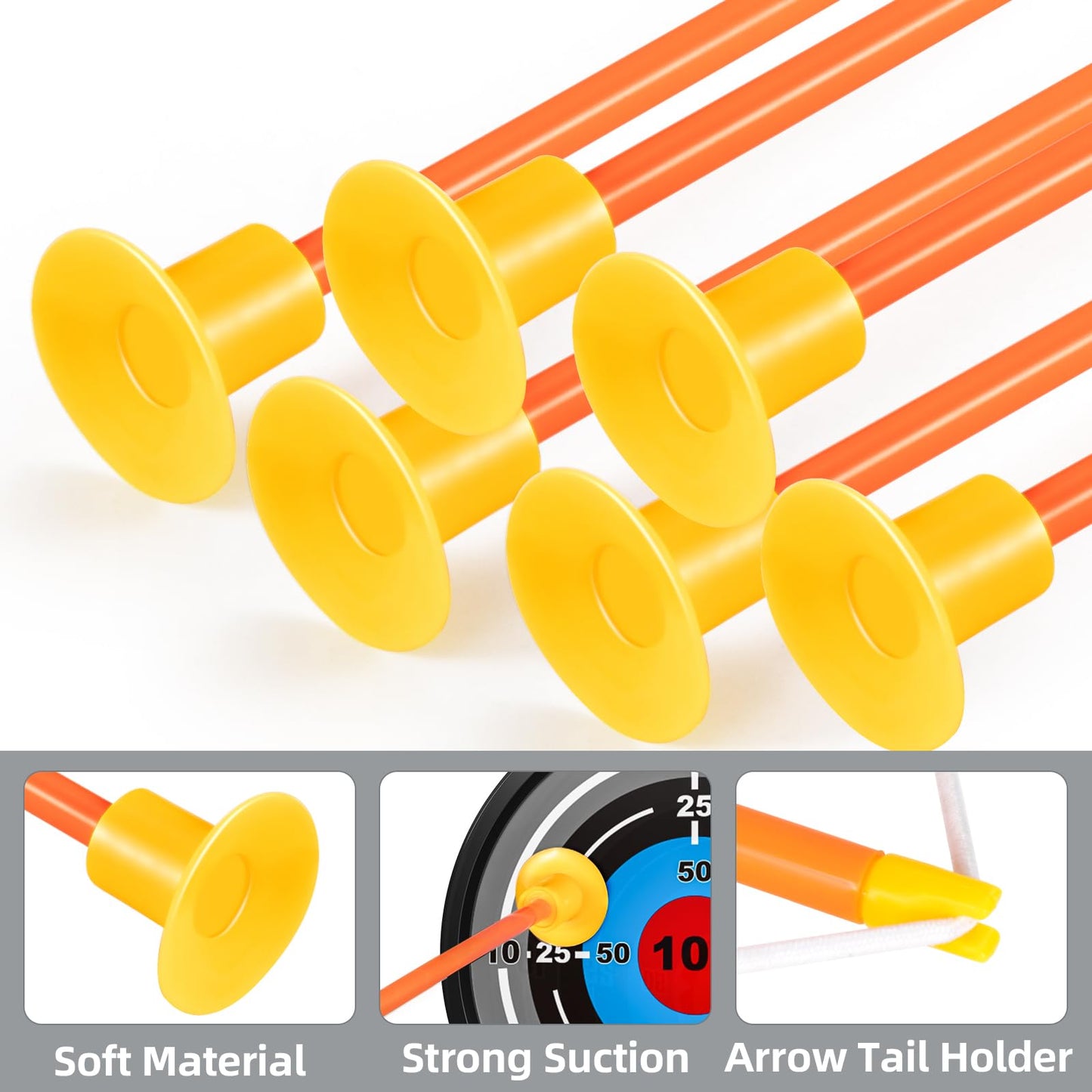 TEMI Kids Bow and Arrow Set – LED Light Up Archery Toy with 10 Suction Cup Arrows, 4 Targets & Quiver