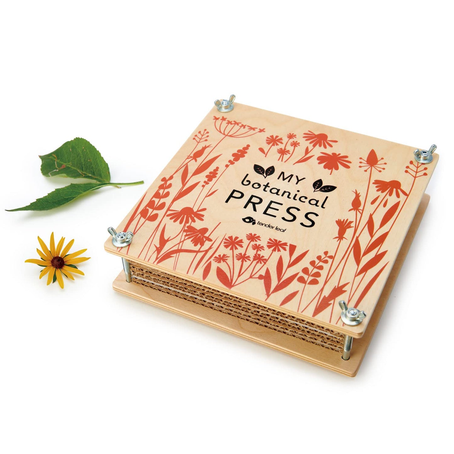Tender Leaf Toys My Botanical Press 8.3 x 8.3 Inch 10-Layer Flower Press for Kids 3+