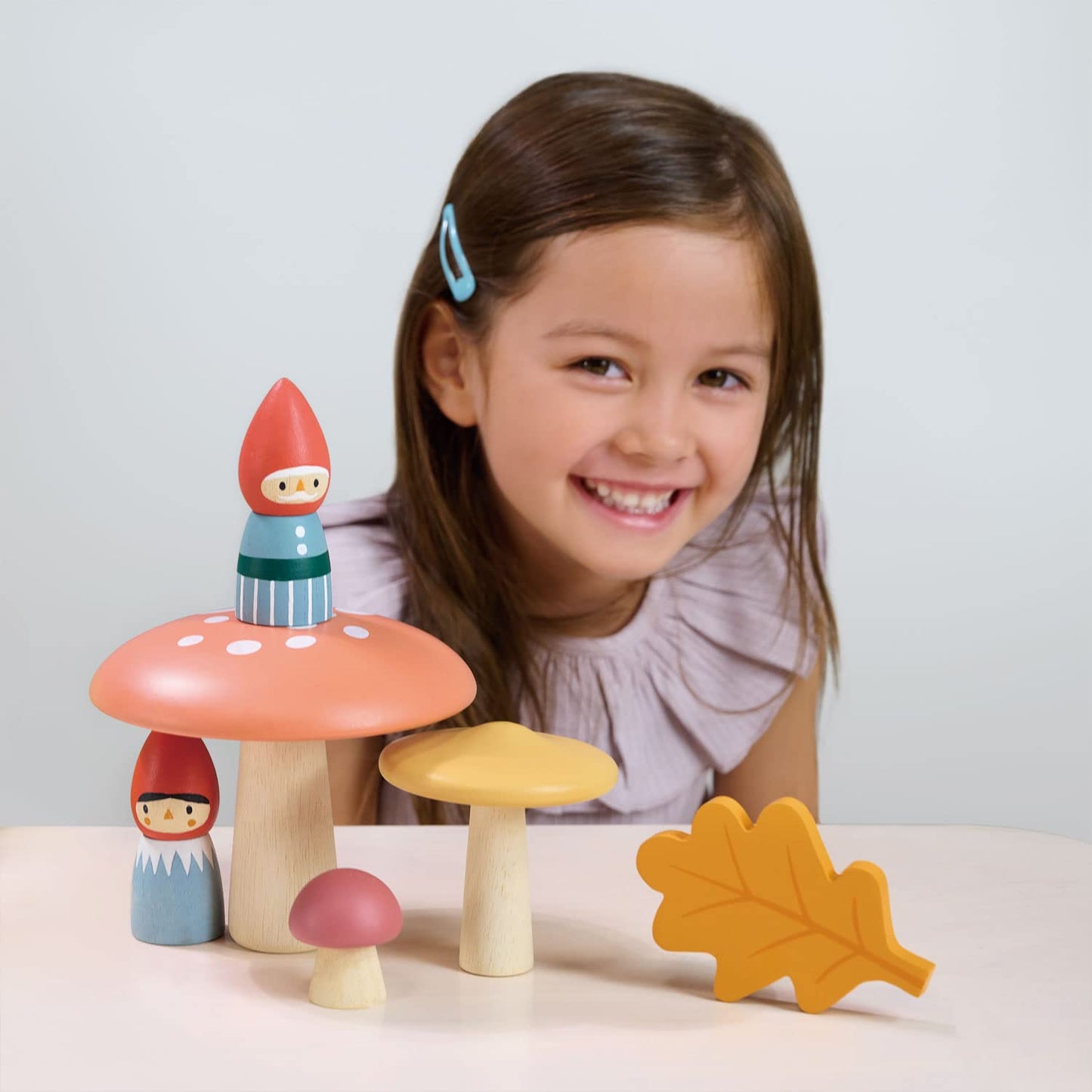 Tender Leaf Toys Woodland Gnome Family – 8-Piece Solid Wood Imaginative Play Set