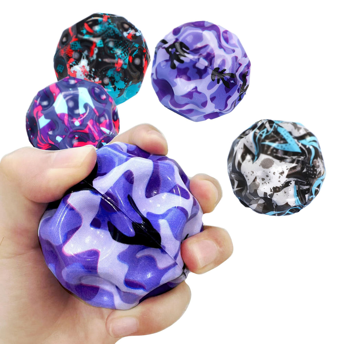 Tendry Extreme Moon Shape Bouncing Ball – 4-Pack for Kids, Hand-Eye Coordination & Training