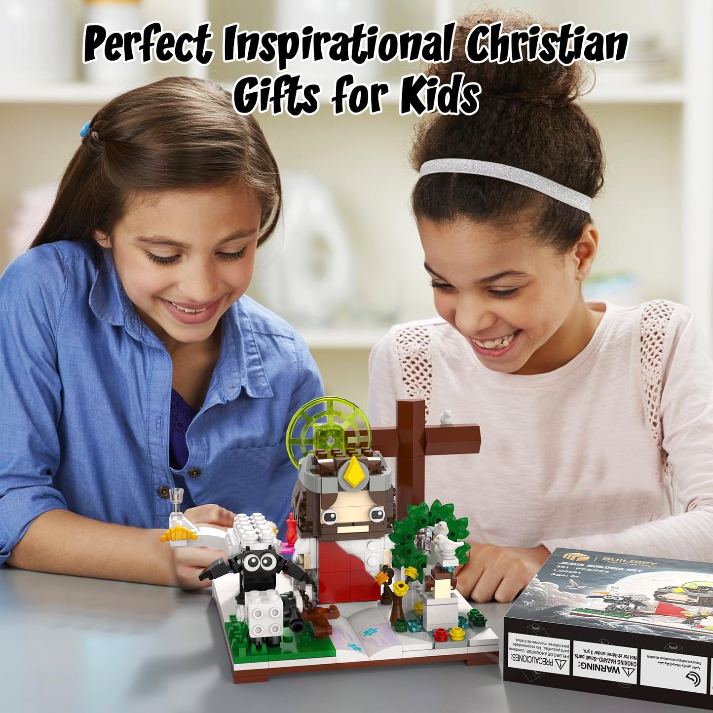 Tenhorses Jesus Building Block Set – 351PCS Christian Decor & Gift