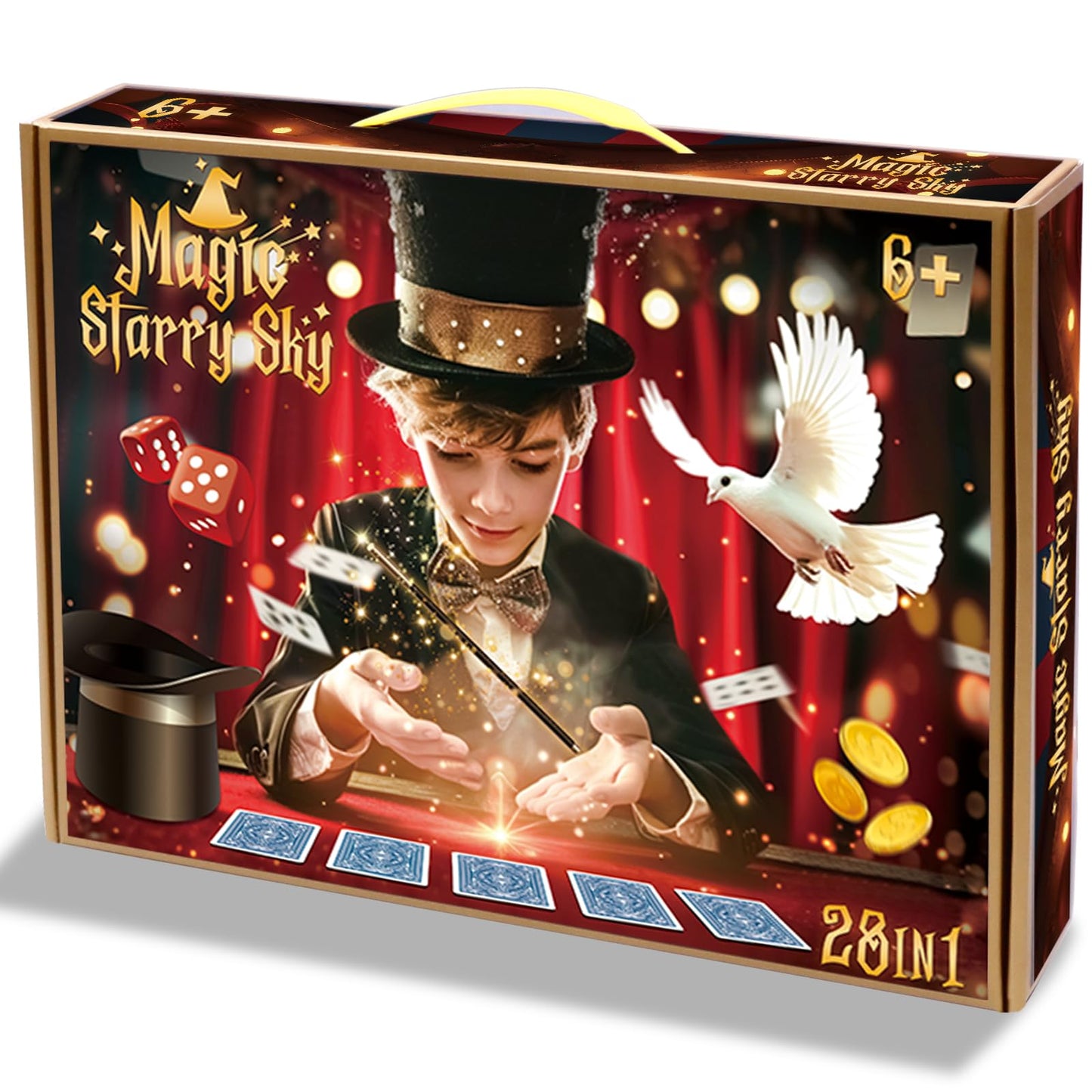 Tentam Magic Kit: 250+ Beginner Tricks + Step-by-Step Video Guides (Ages 6+)