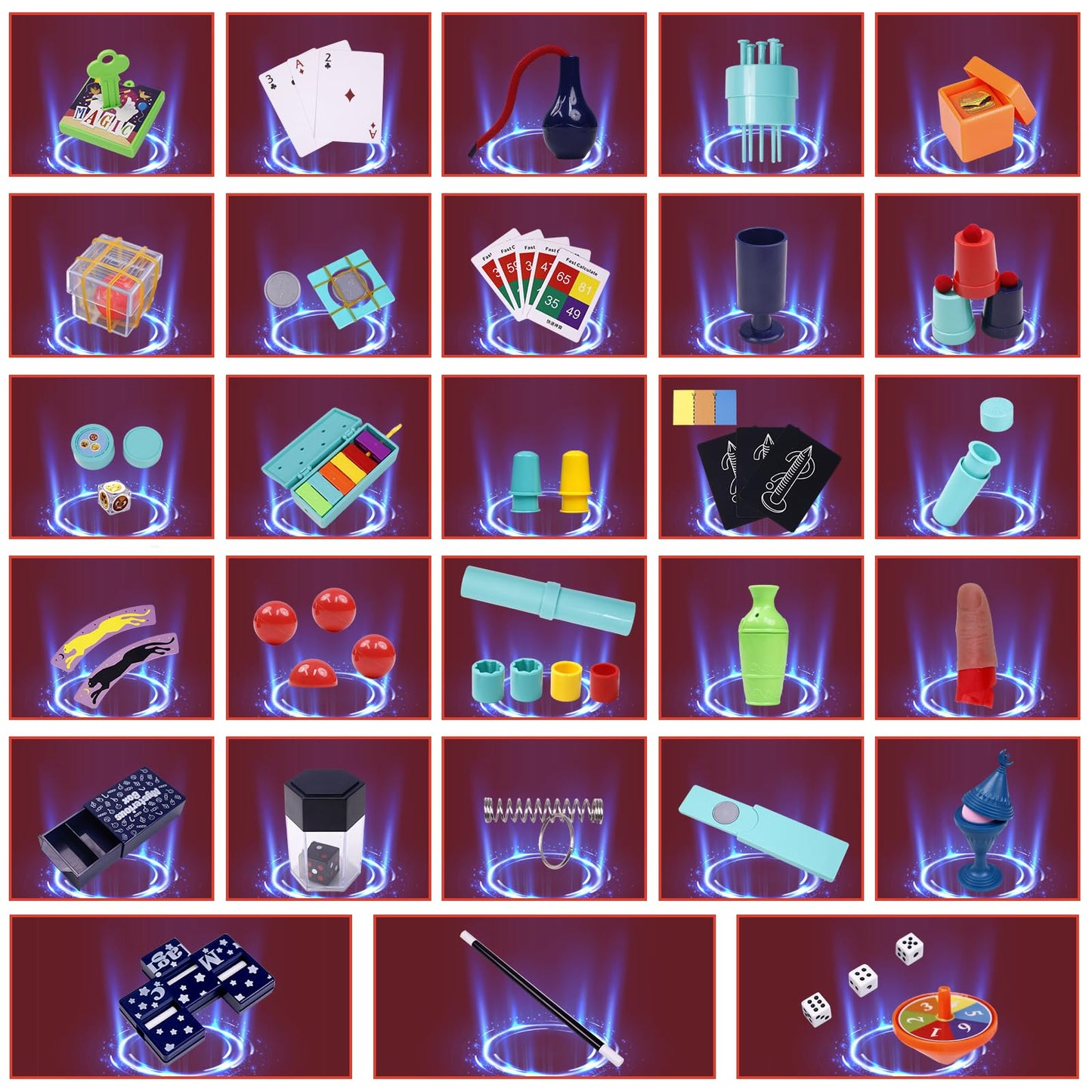 Tentam Magic Kit: 250+ Beginner Tricks + Step-by-Step Video Guides (Ages 6+)
