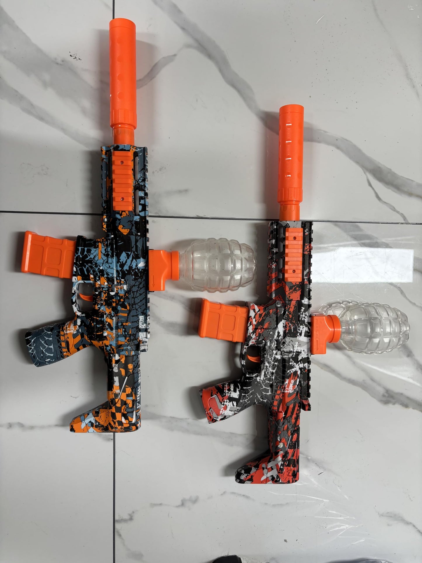 Tentam 2 Pack Gel Ball Blaster – Automatic, 160+ FPS, 10 Rounds/sec, Rechargeable Batteries, Goggles & Target