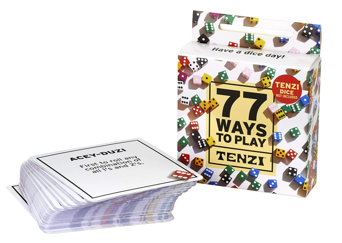 TENZI 77 Ways to Play Add-on Card Set – The Dice Party Game (Ages 7–97)